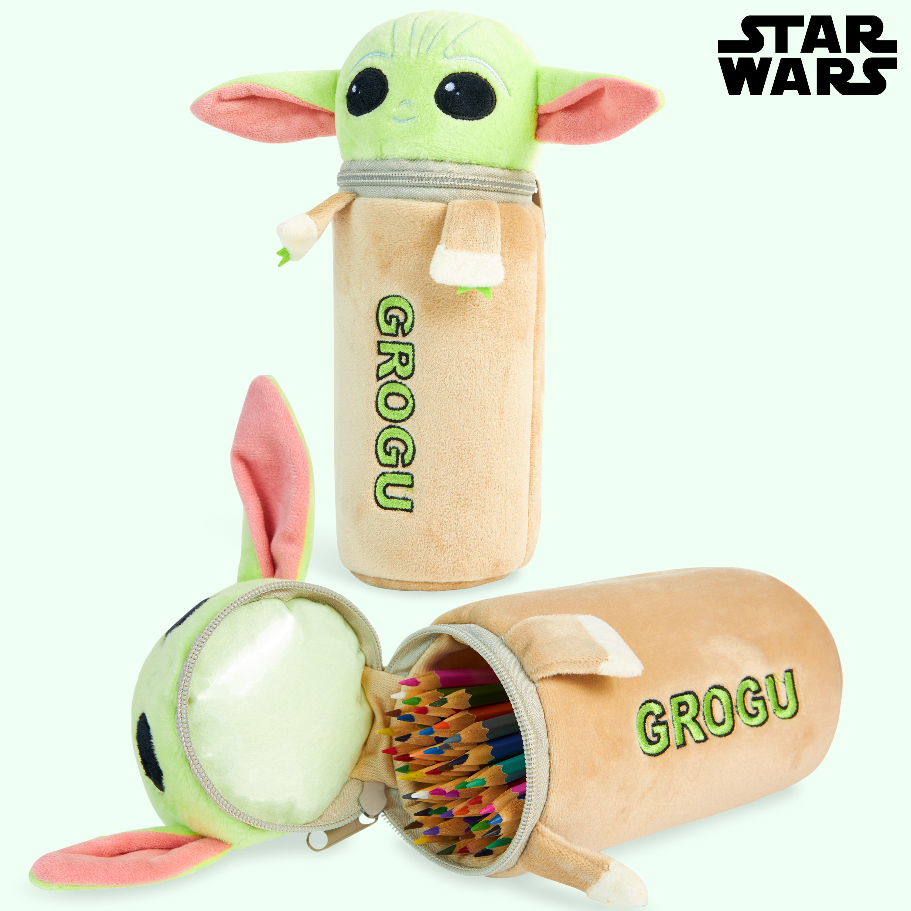 disney-baby-yoda-trousse-peluche-garnie-48-crayons-couleur image 5