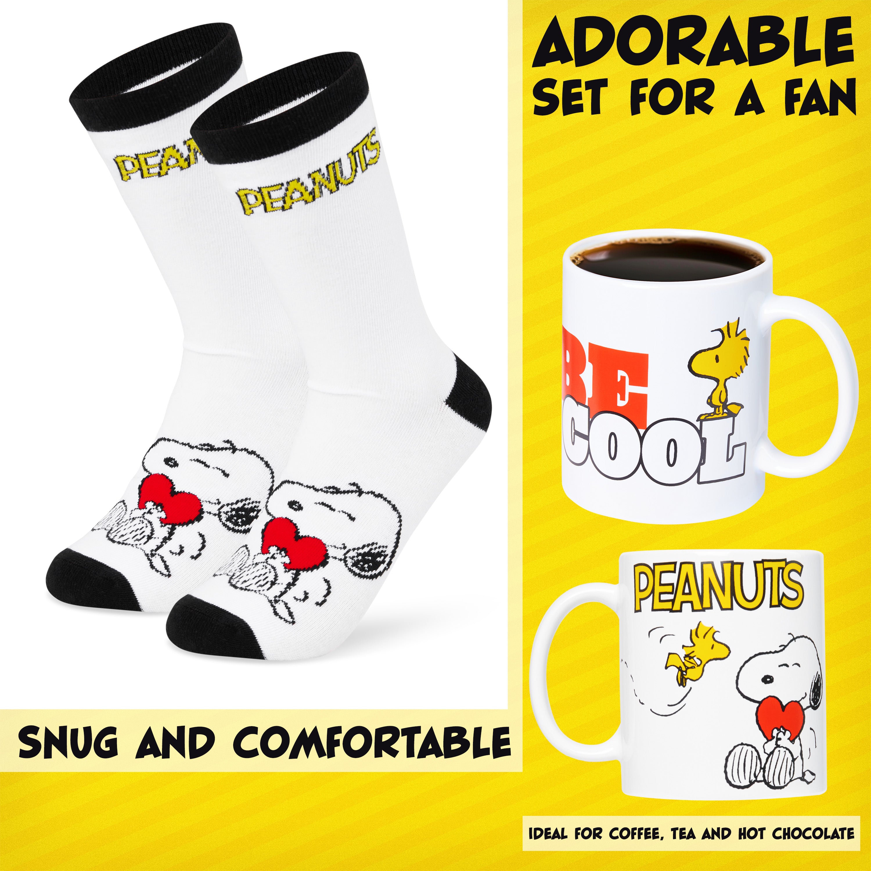get-trend-peanuts-snoopy-mug-312ml-chaussettes-coffret-femme image 4