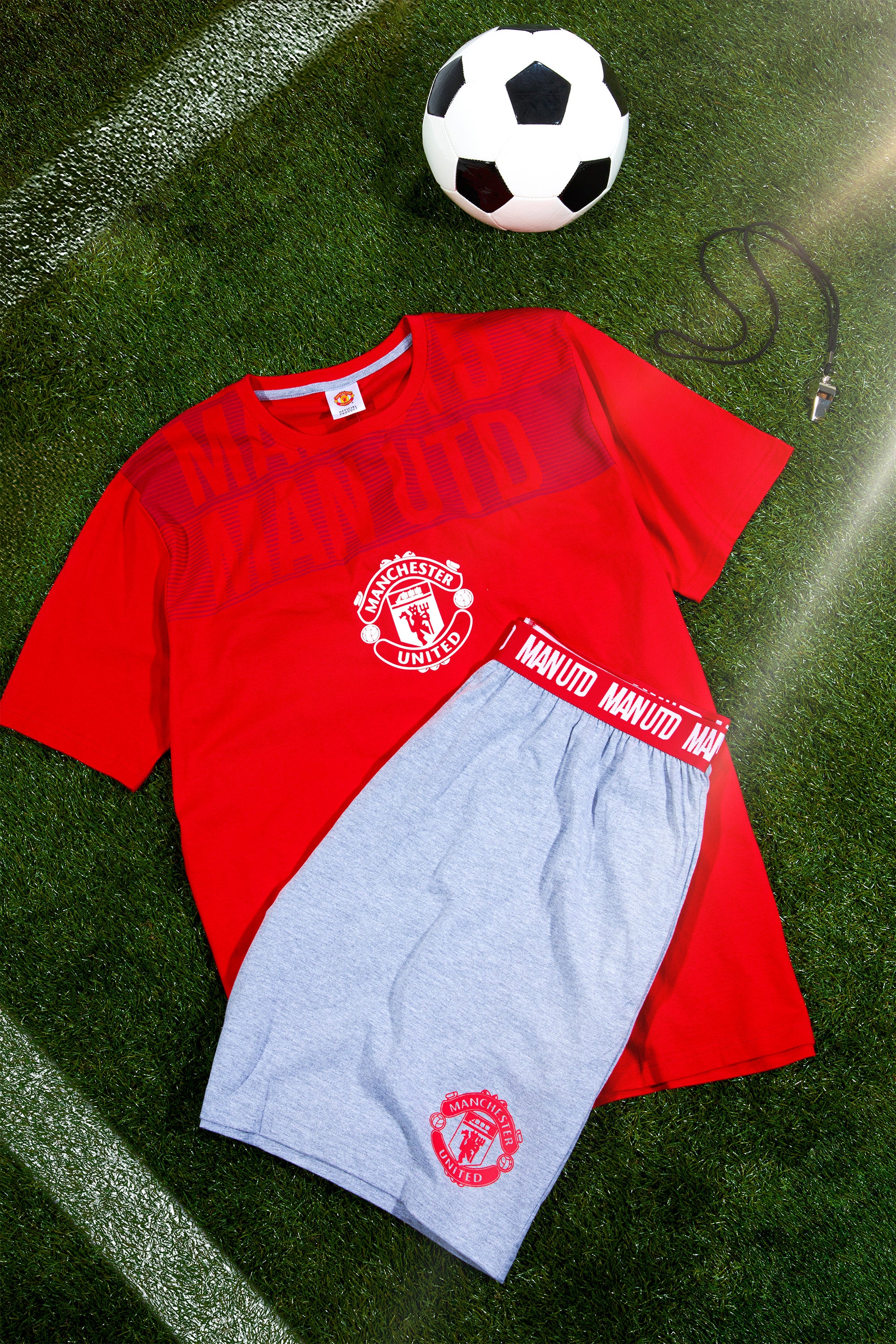 manchester-united-pyjama-homme-court-coton-2-pi-ces image 2
