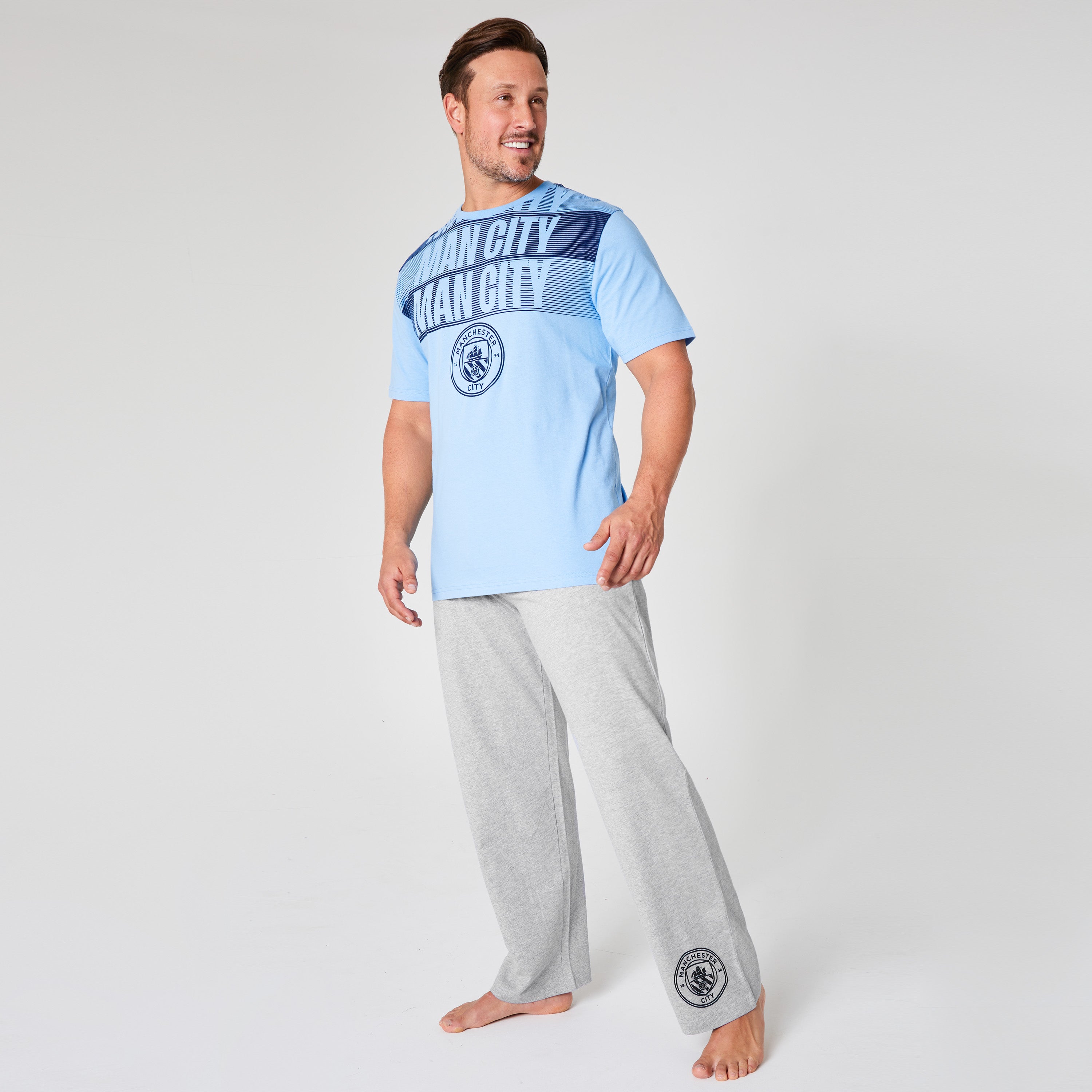 manchester-city-pyjama-homme-coton-2-pi-ces-bleu-taille-m image 4