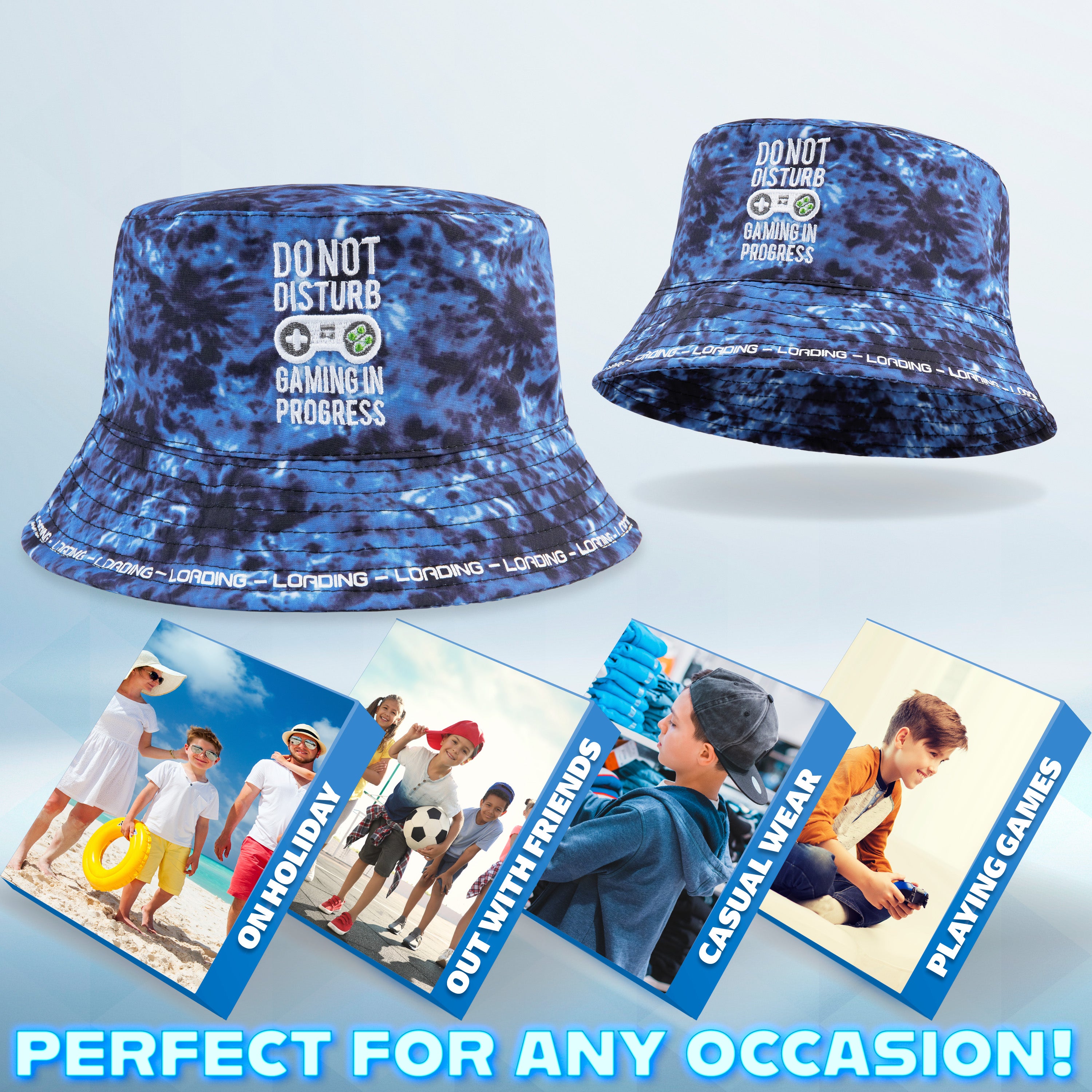 citycomfort-girls-bob-gamer-enfant-chapeau-soleil-respirant image 4