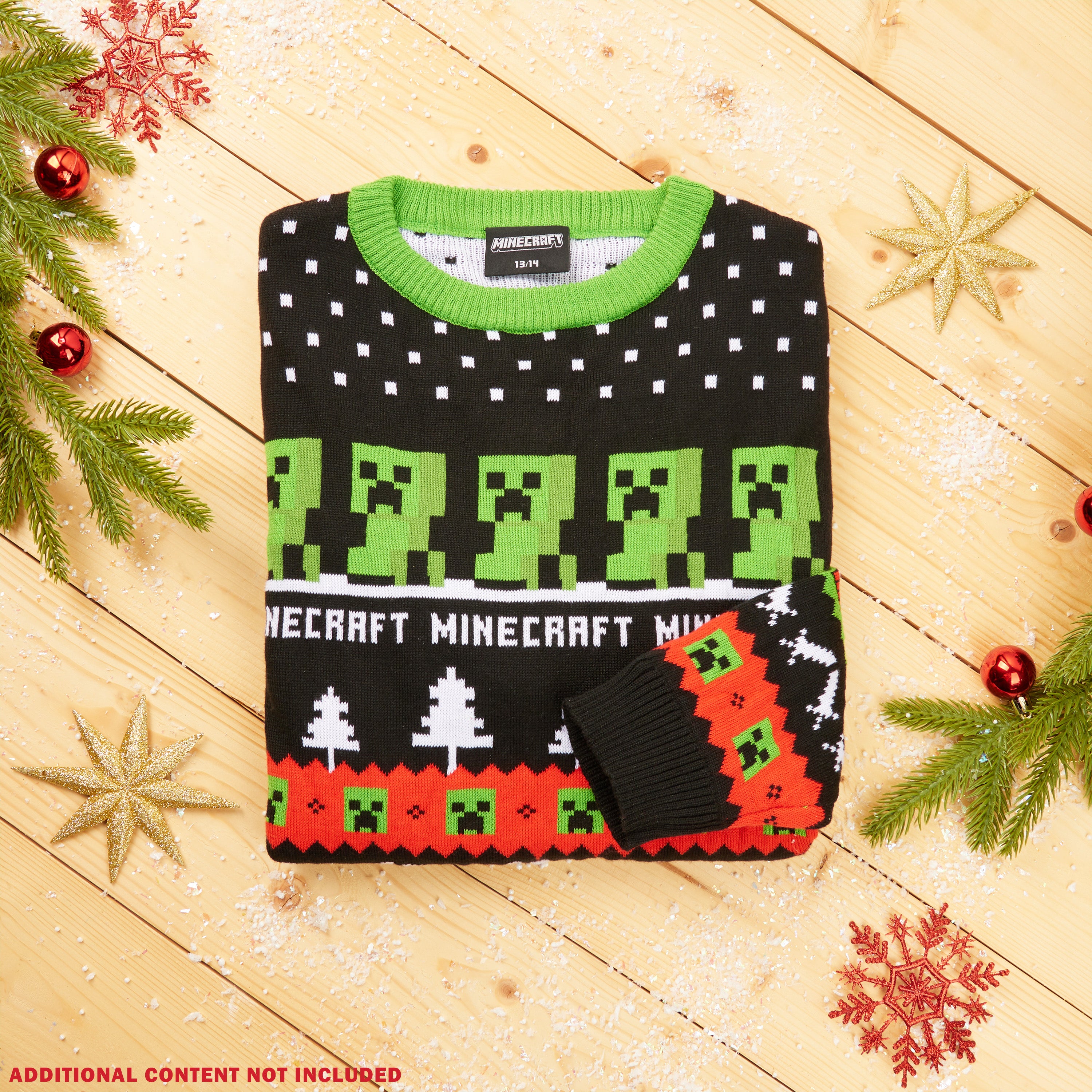 minecraft-pull-no-l-gar-on-creeper-col-rond-manches-longues image 5