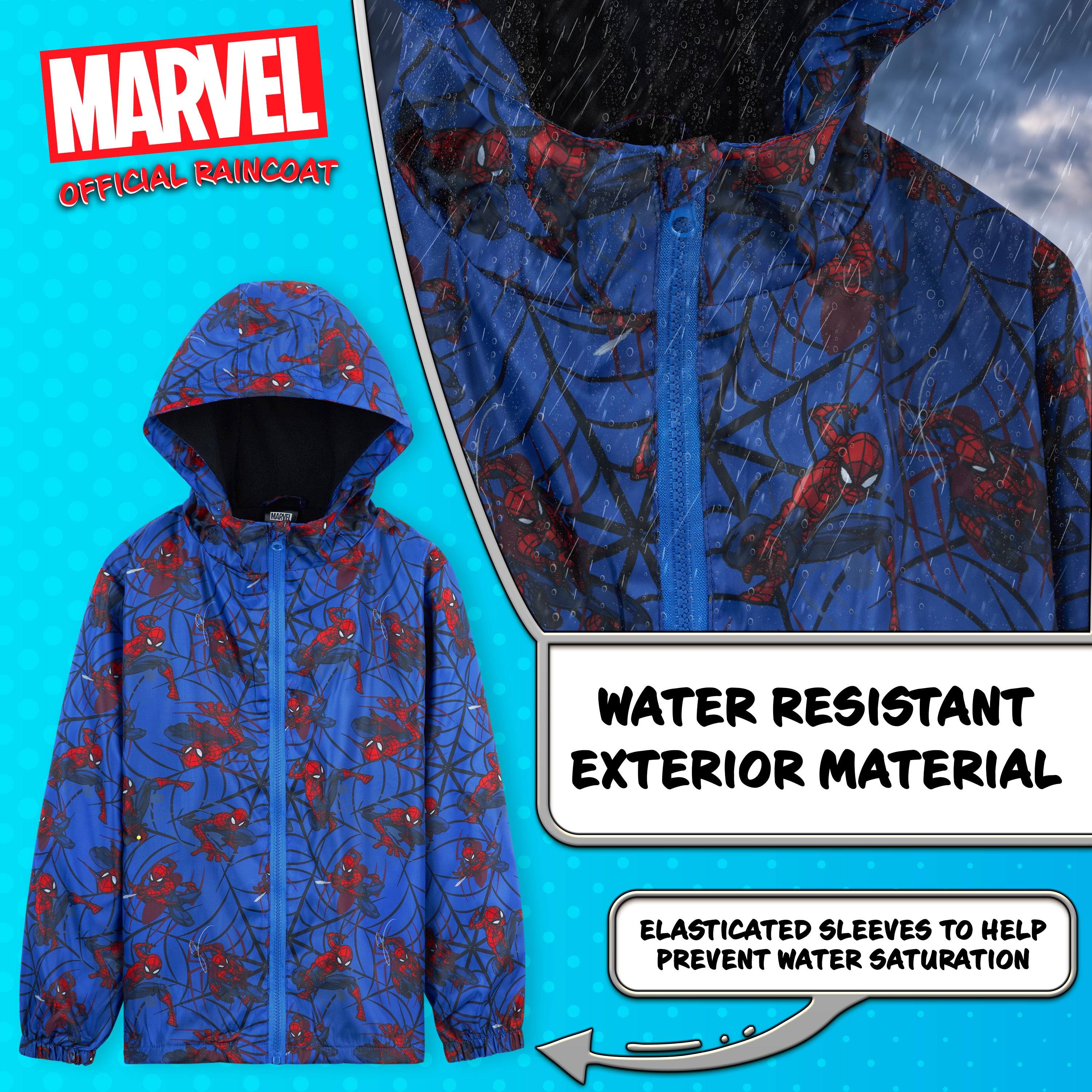 marvel-veste-imperm-able-gar-on-spiderman-5-6-ans-polaire image 3