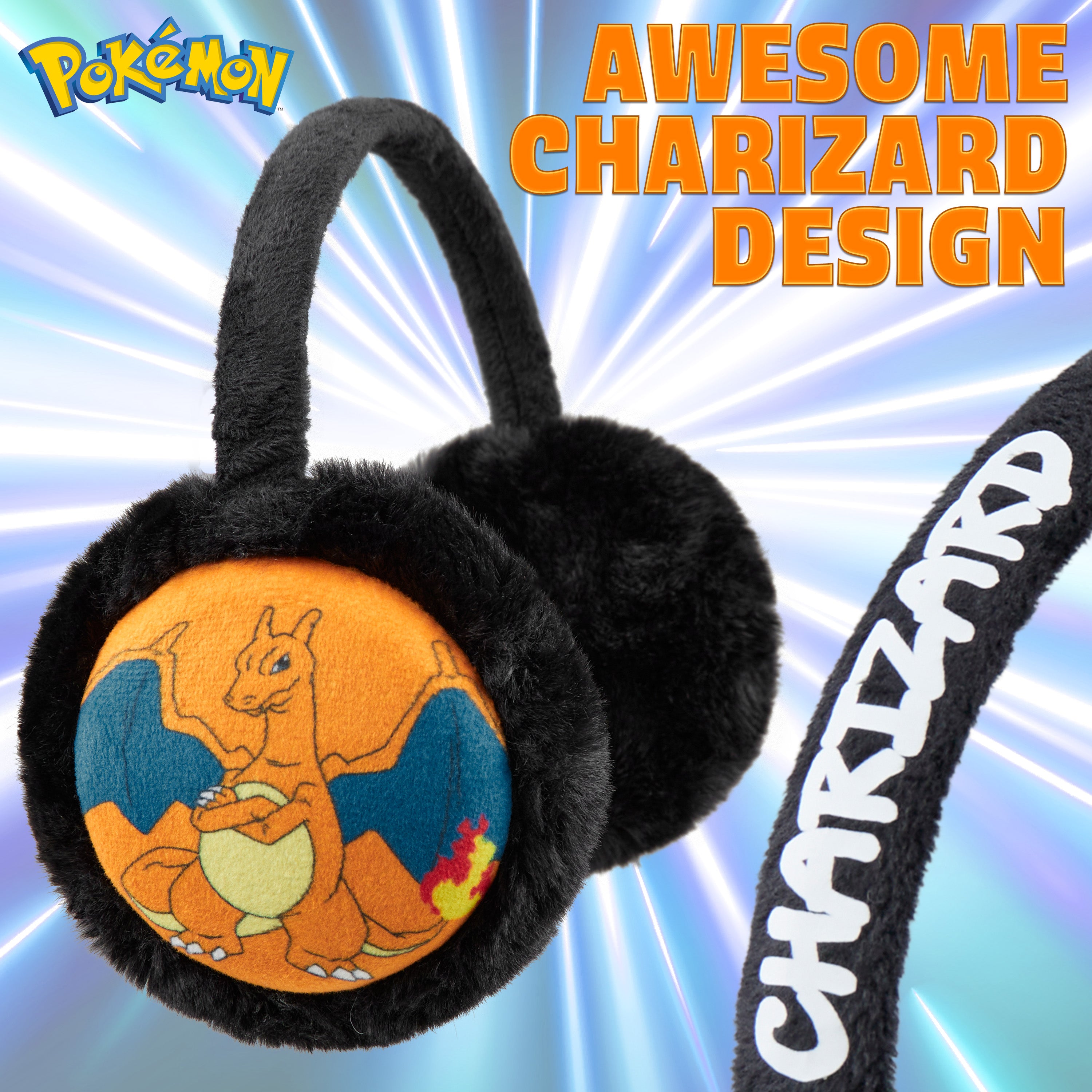 pok-mon-cache-oreilles-enfant-dracaufeu-polaire-chaud image 2