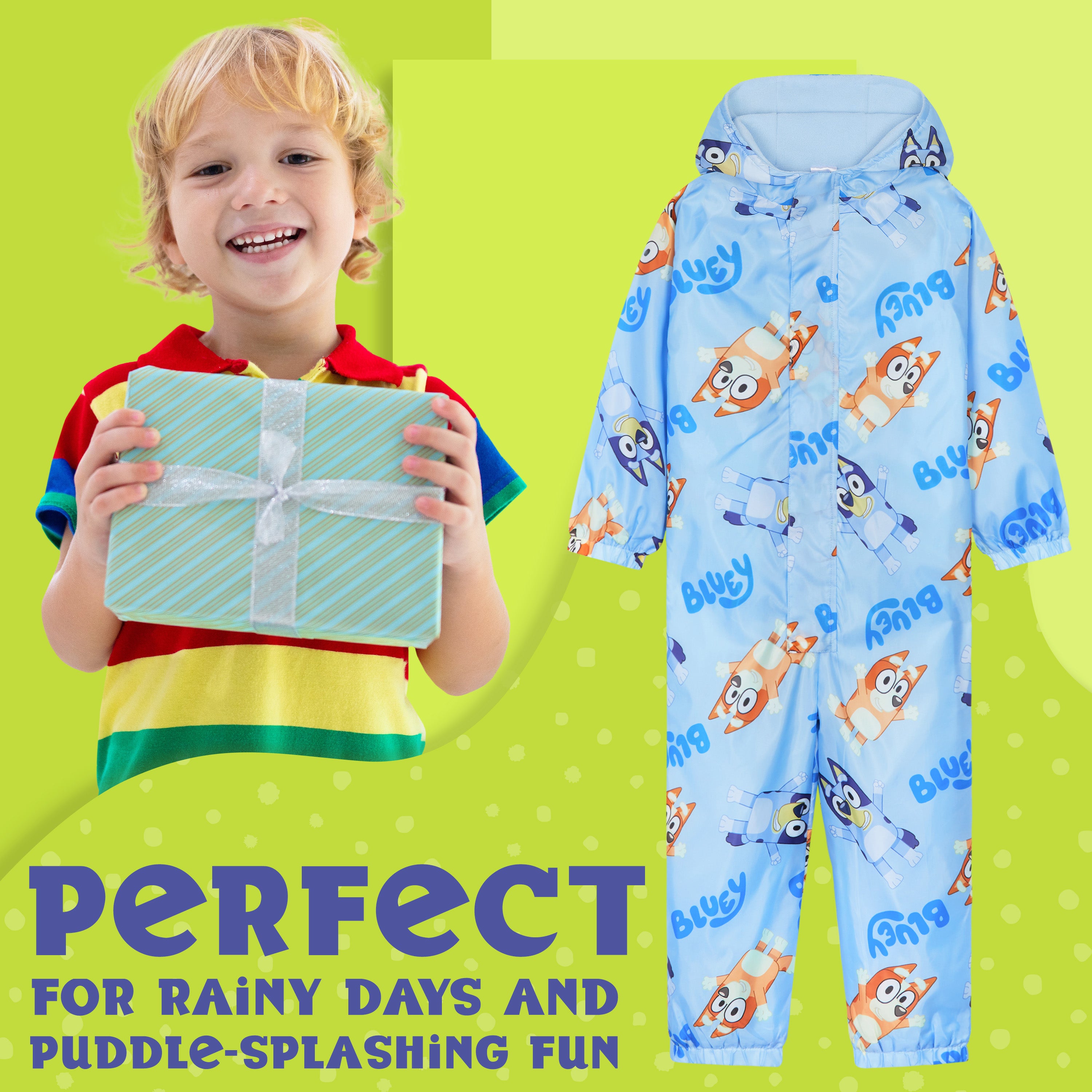bluey-combinaison-pluie-gar-on-imperm-able-polaire-capuche image 2