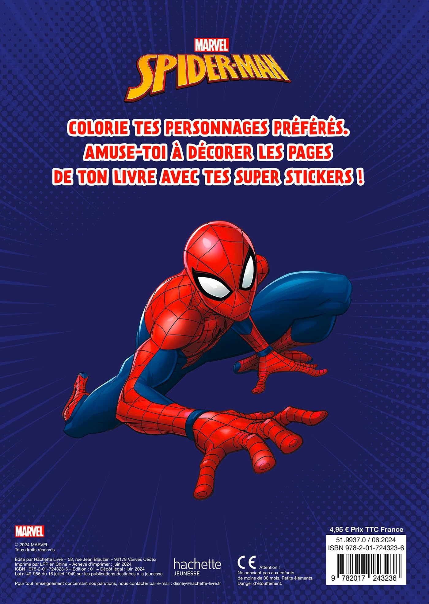 marvel-spider-man-mes-coloriages-livre-coloriage-stickers image 2