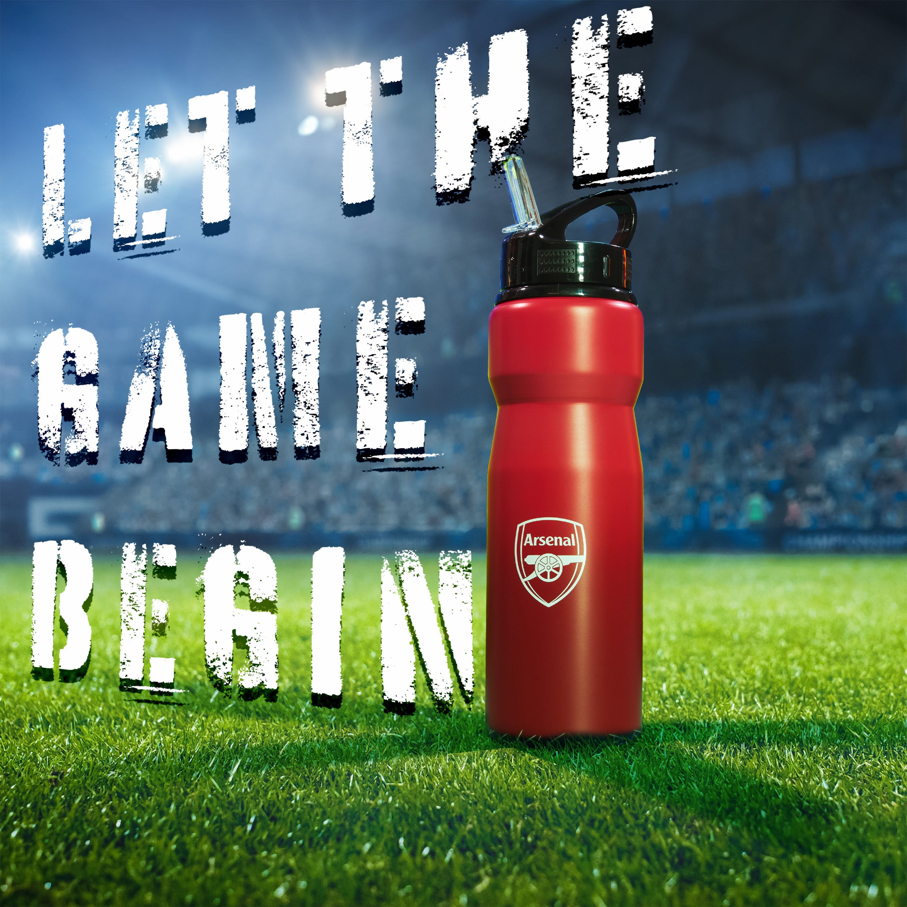 arsenal-gourde-metal-750ml-avec-paille-football-supporter image 2