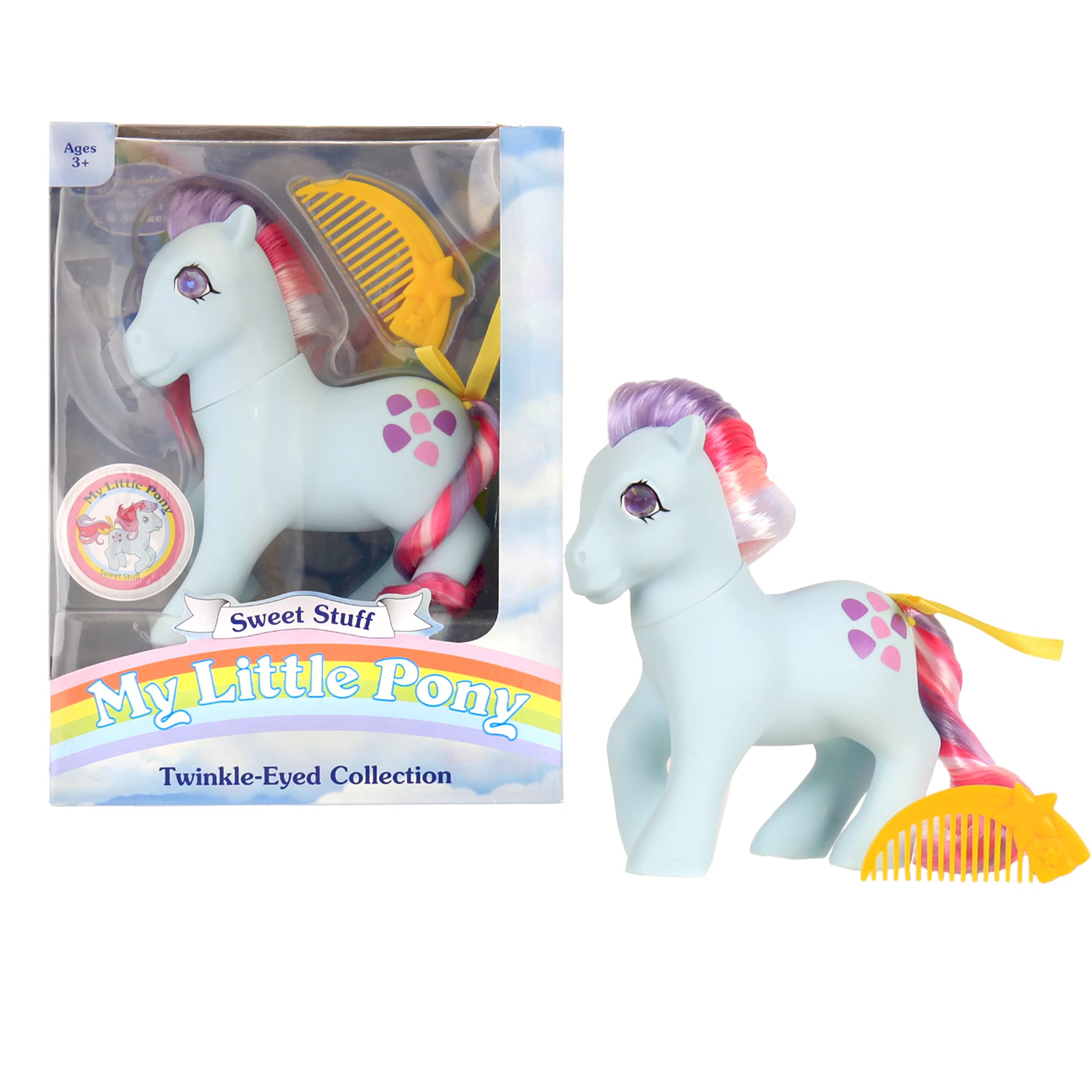 my-little-pony-classics-sweet-stuff-figurine-poney-bleu-paillet image 2