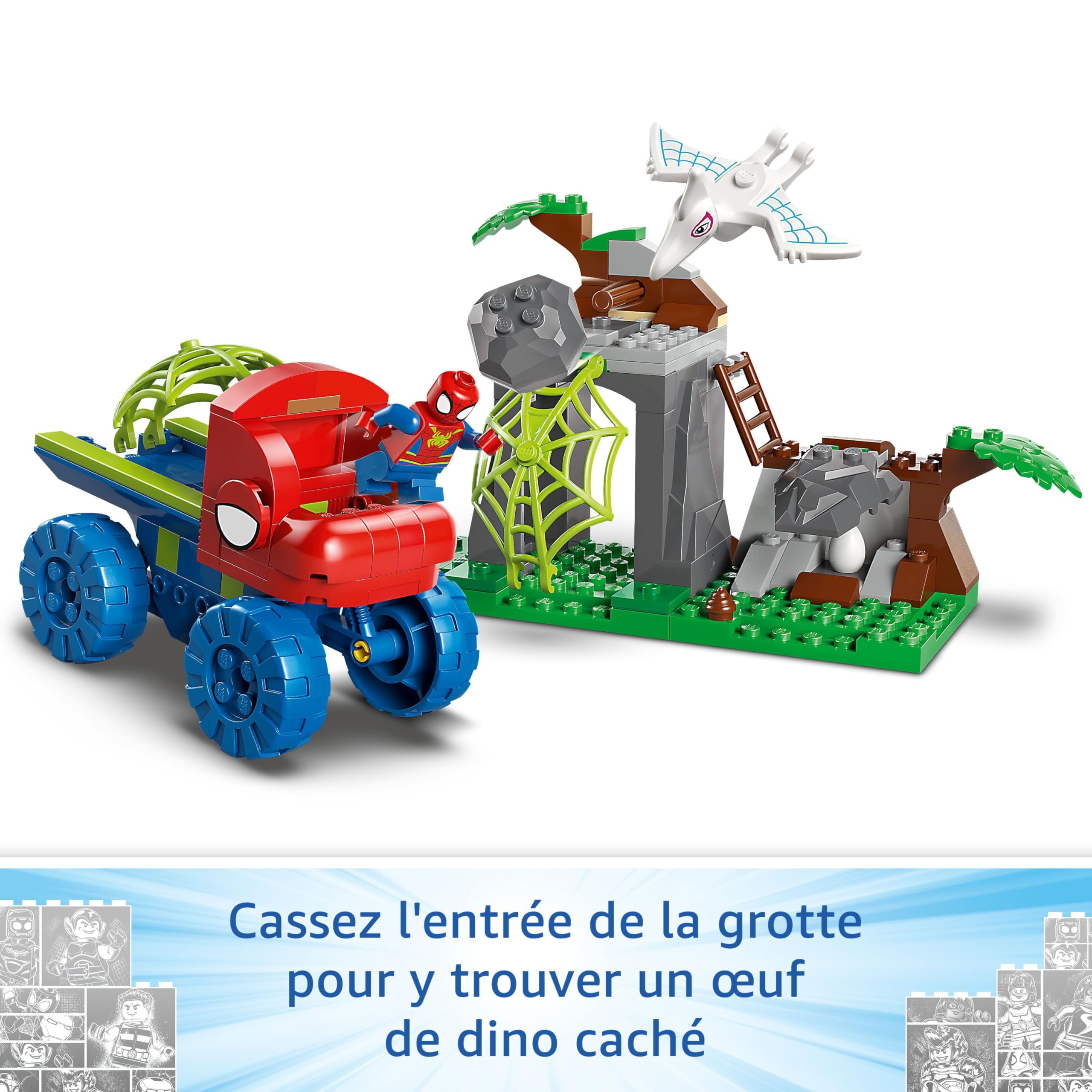 lego-marvel-11199-jeu-dino-v-hicule-spidey-136-pi-ces-4-ans image 5