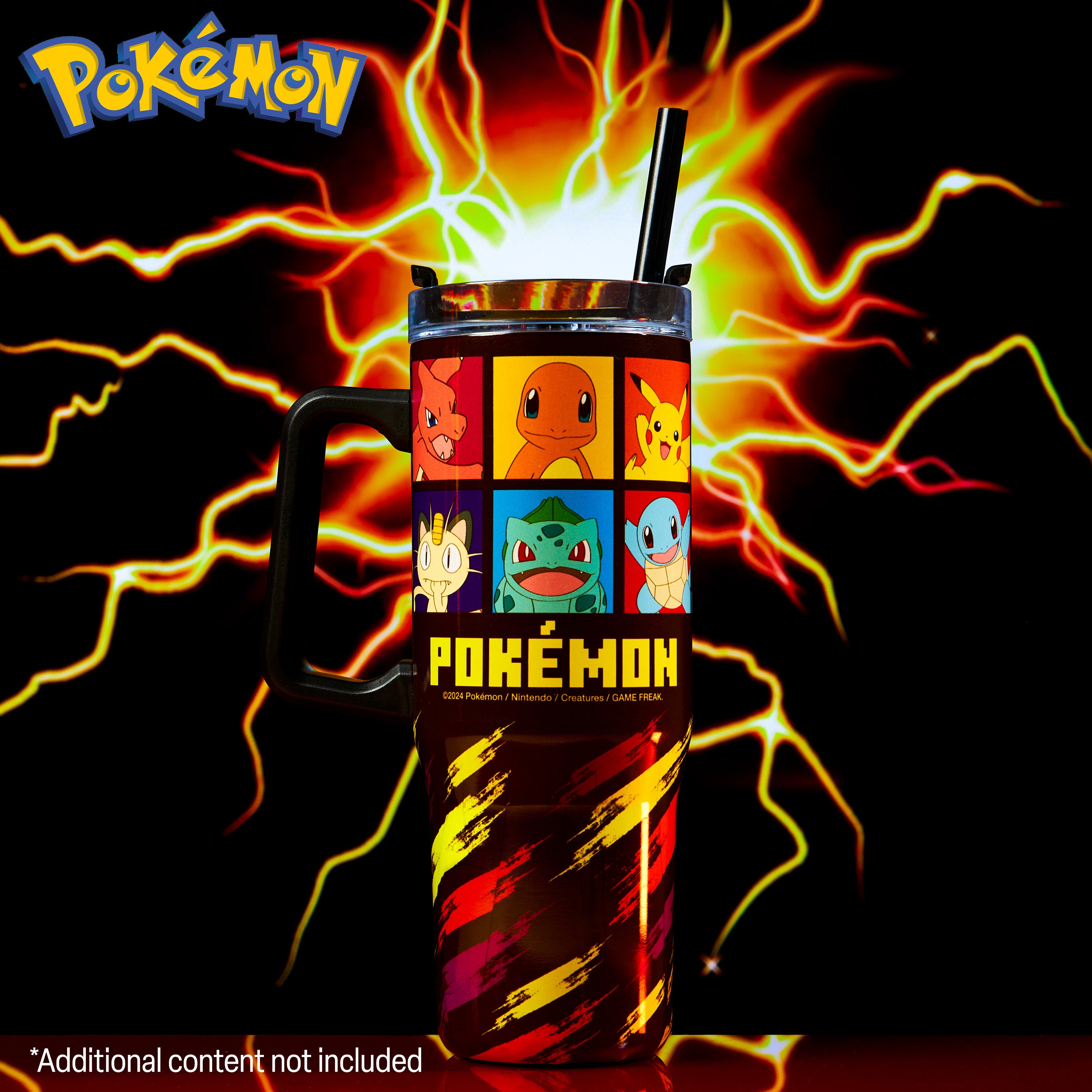 get-trend-pokemon-gourde-isotherme-940ml-avec-paille-et-poign-e image 2