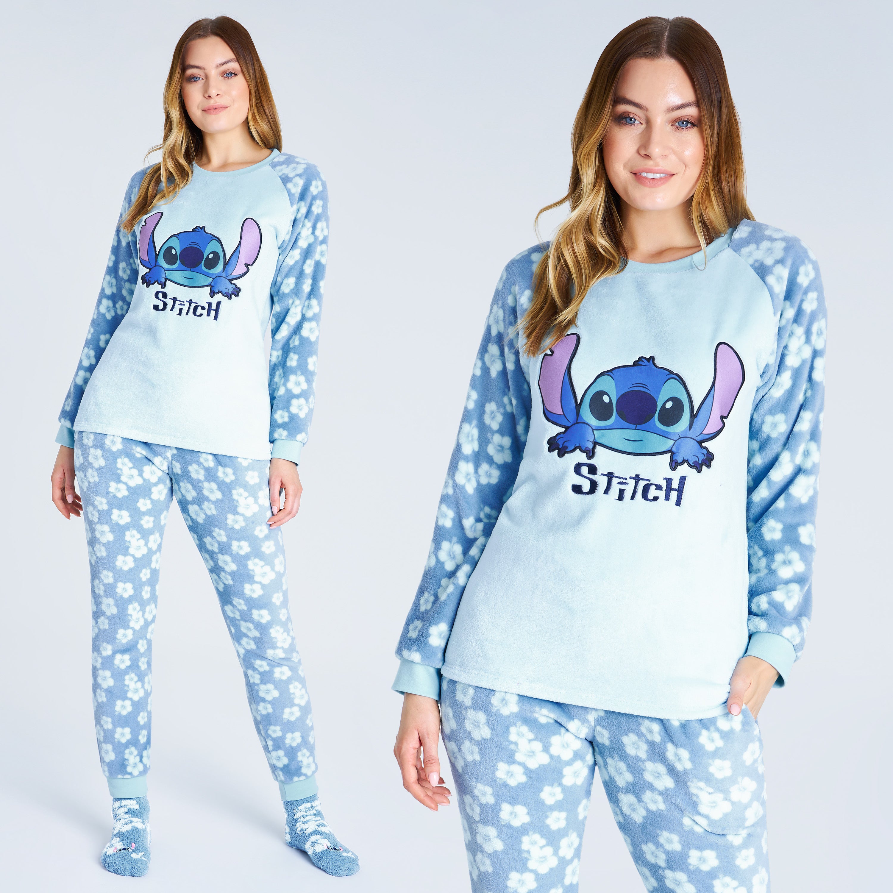 disney-stitch-pyjama-polaire-femme-coffret-chaussettes image 3