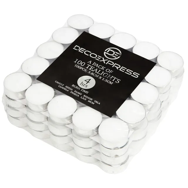 get-trend-bougies-chauffe-plat-blanches-x100-4-heures image 1