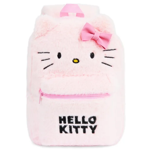 hello-kitty-sac-dos-peluche-fluffy-kawaii-rose-fille image 1