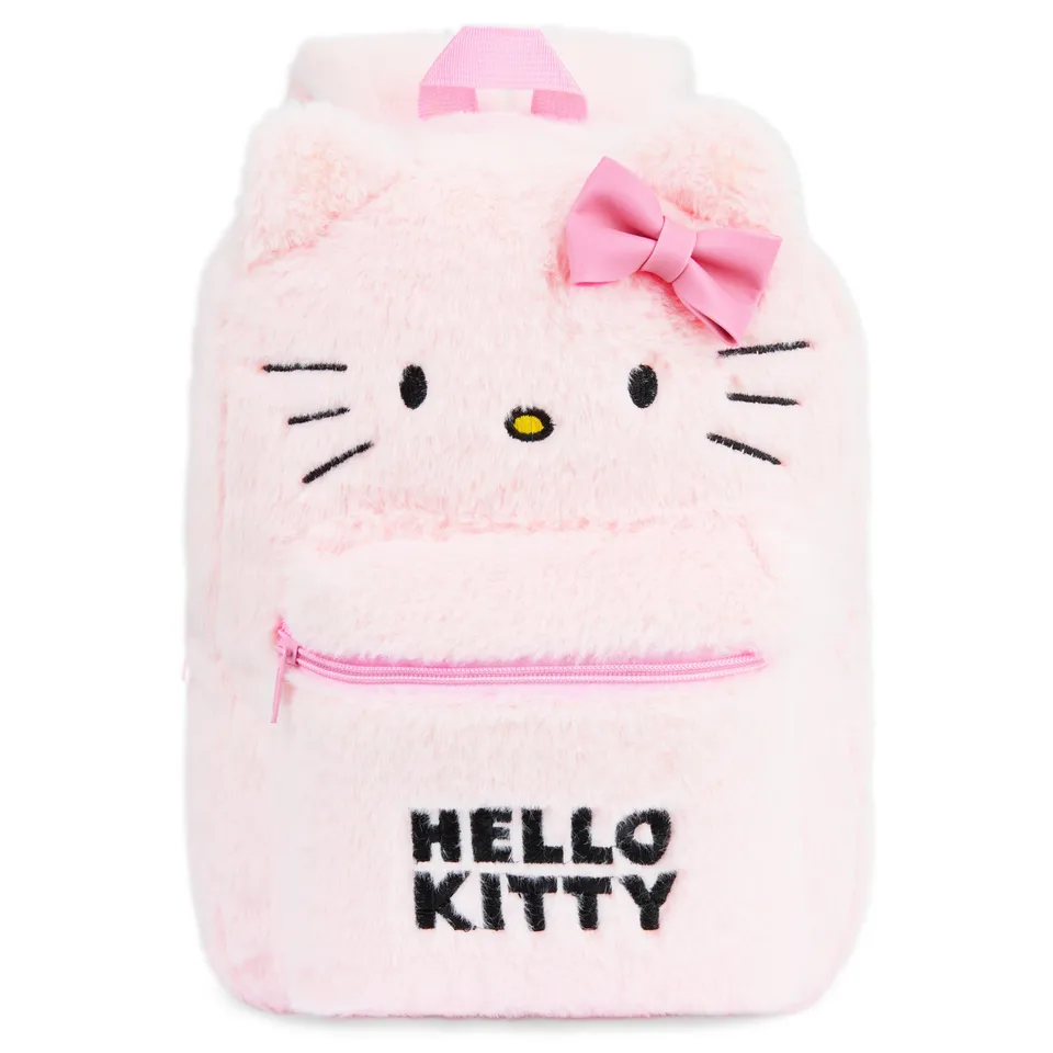 hello-kitty-sac-dos-peluche-fluffy-kawaii-rose-fille image 1