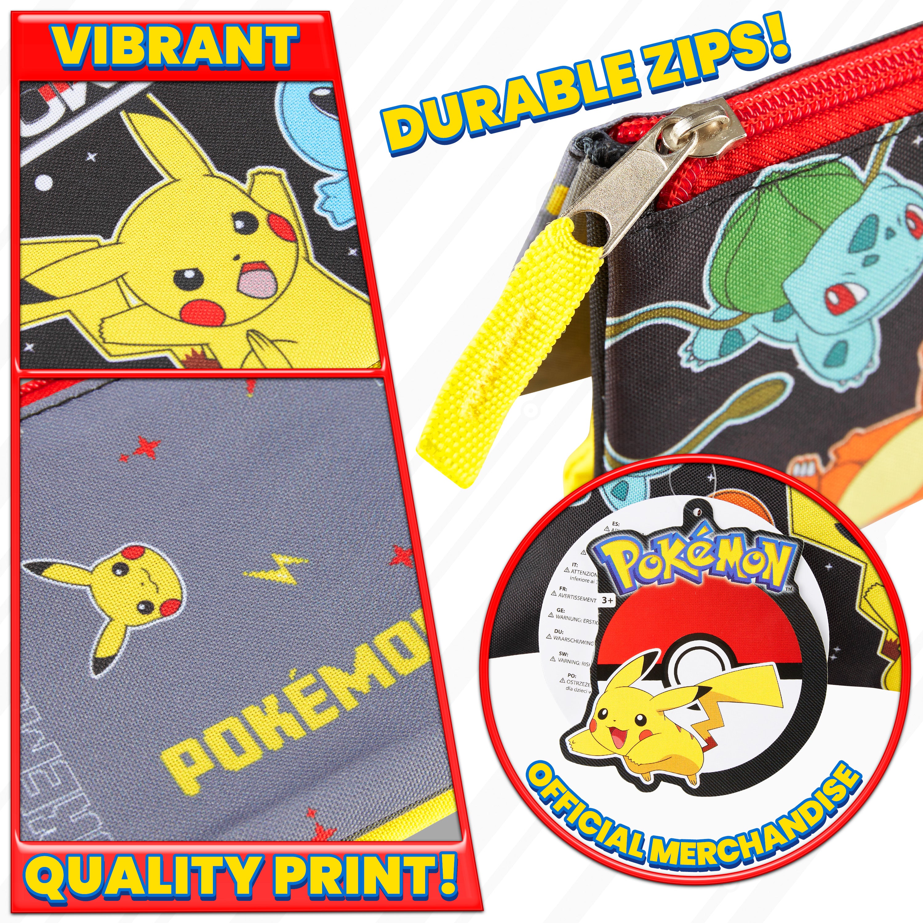 pok-mon-trousse-pikachu-triple-compartiment-enfant-rentr-e image 6