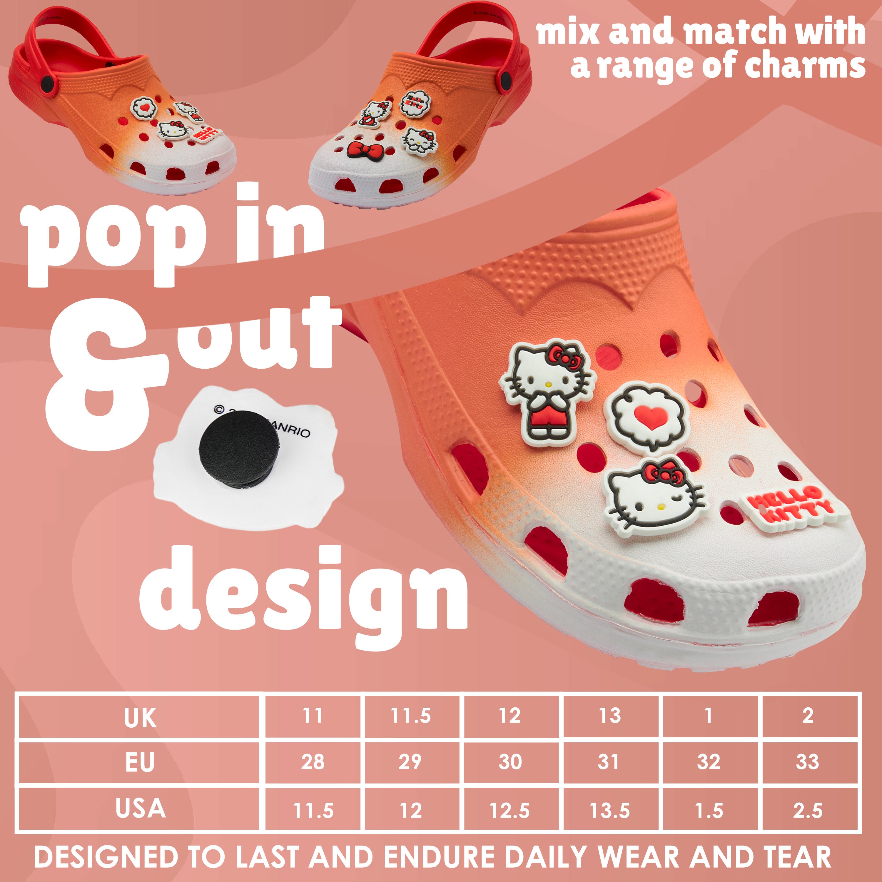 hello-kitty-sabots-femme-ado-breloques-pointure-38 image 8