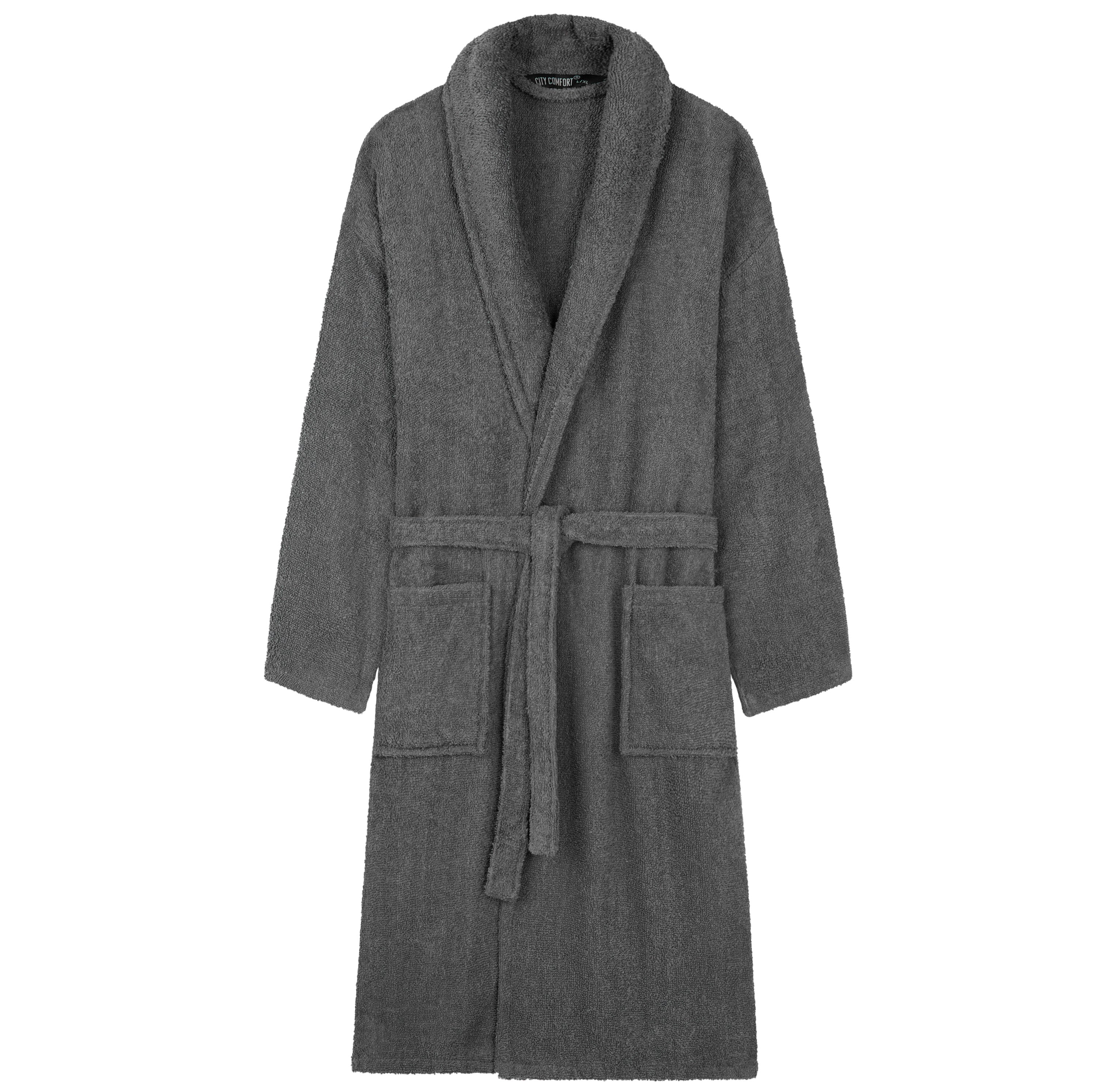 get-trend-men-peignoir-homme-coton-ponge-bleu-col-ch-le image 7