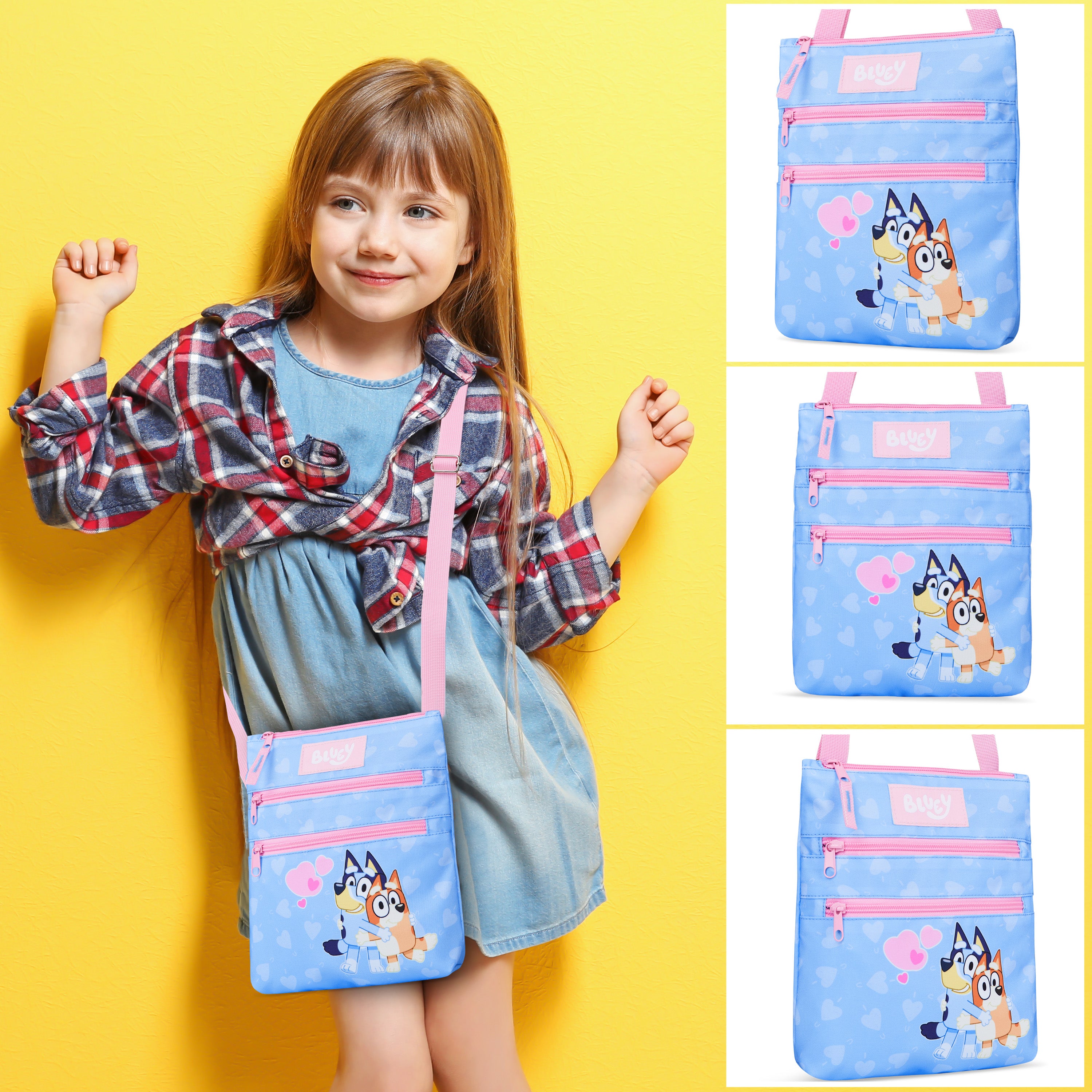 bluey-sac-bandouli-re-fille-3-poches-sangle-r-glable image 5