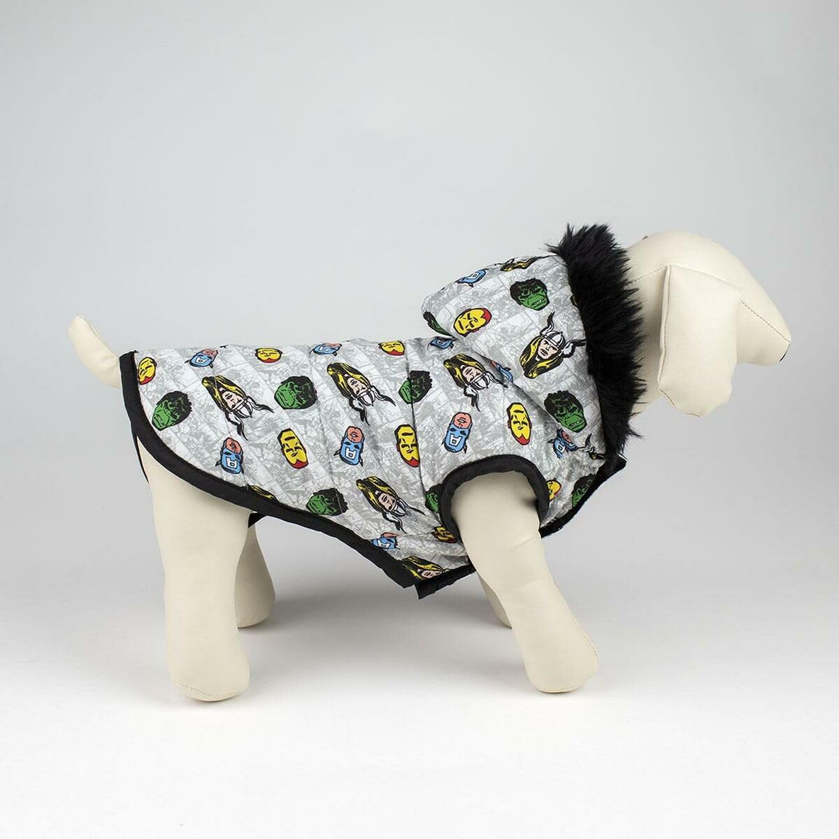 marvel-avengers-manteau-chien-gris-medium-capuche image 7
