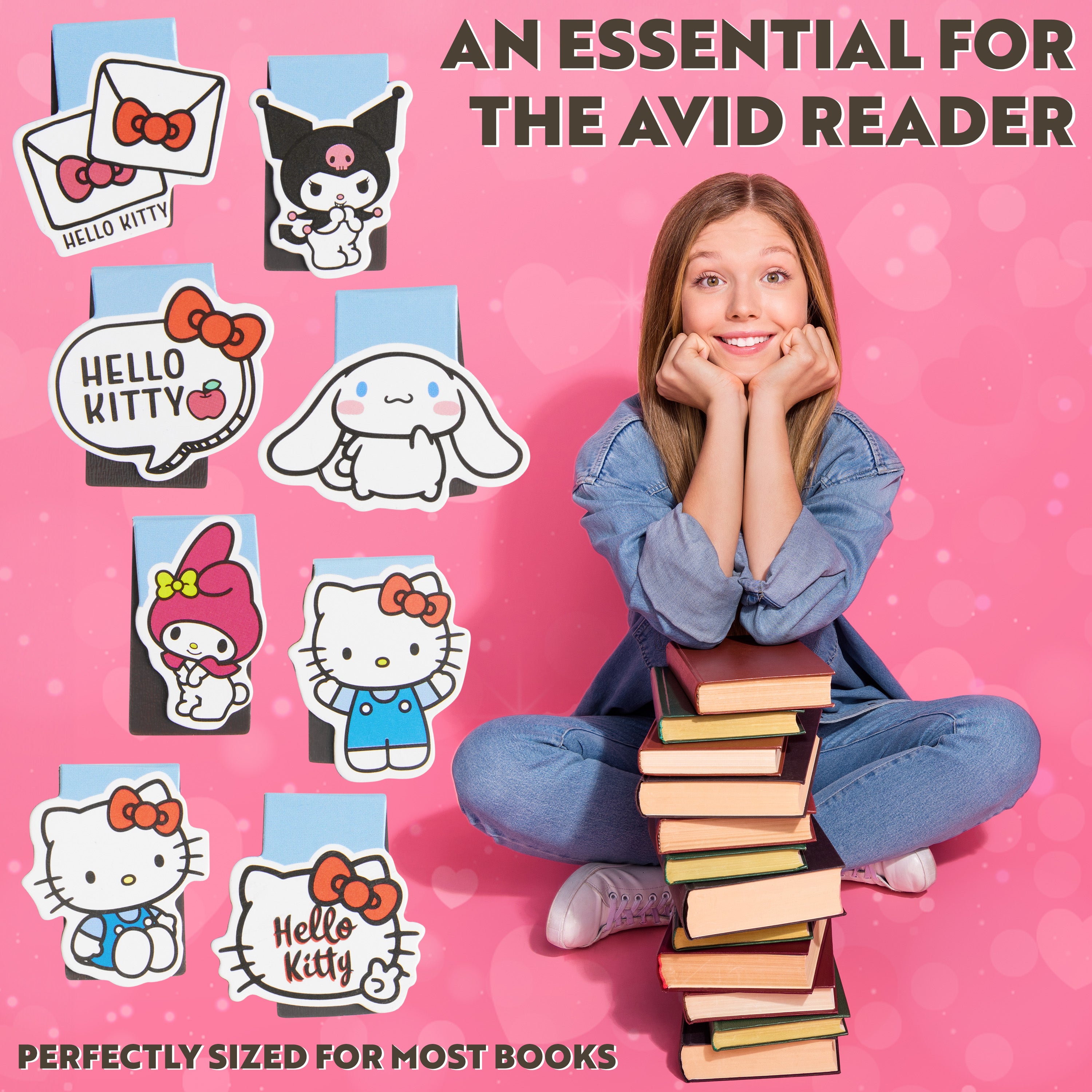 get-trend-hello-kitty-marque-page-magn-tique-lot-8-bleu-lecture image 6