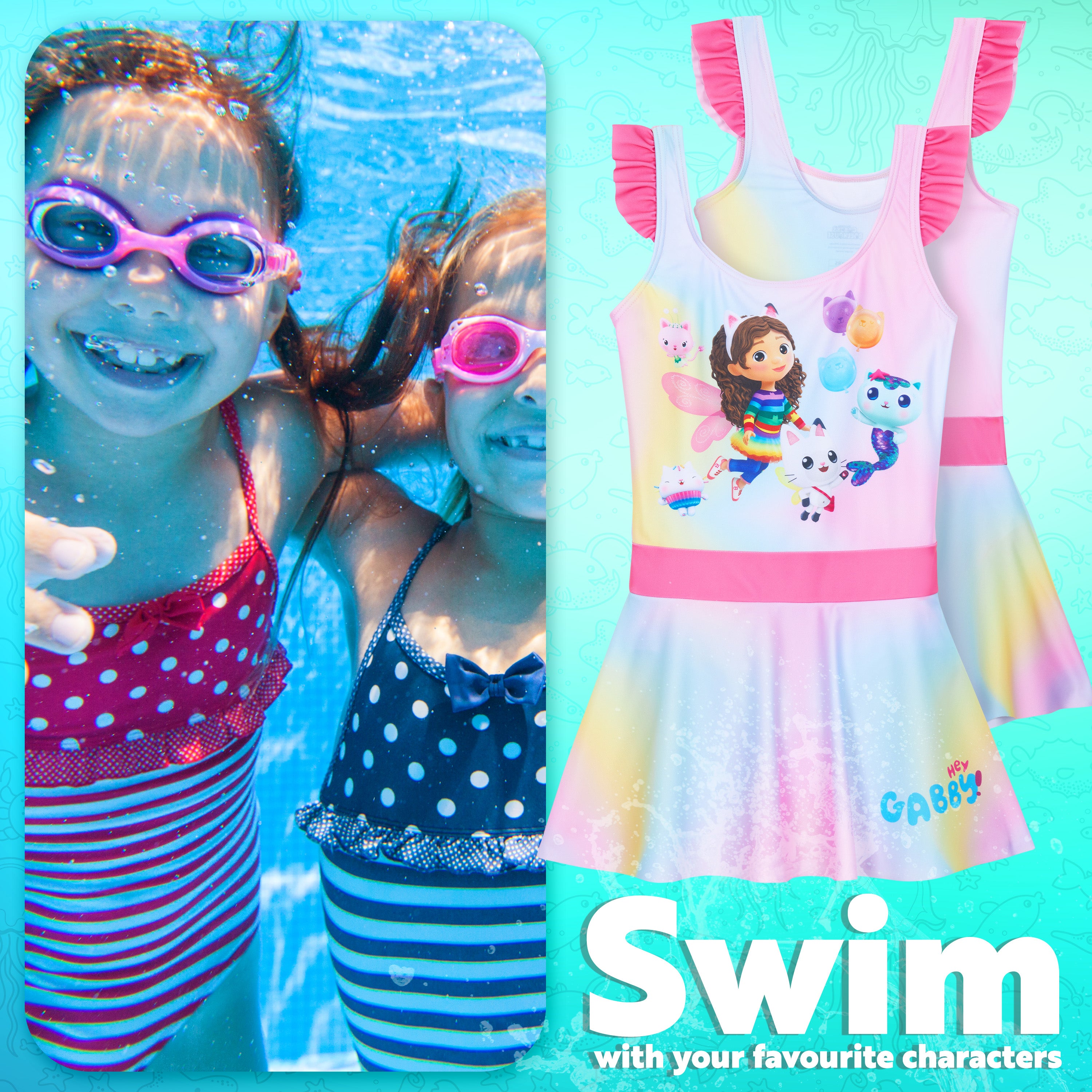 gabby-s-dollhouse-maillot-de-bain-fille-1-pi-ce-jupe-5-6-ans image 3