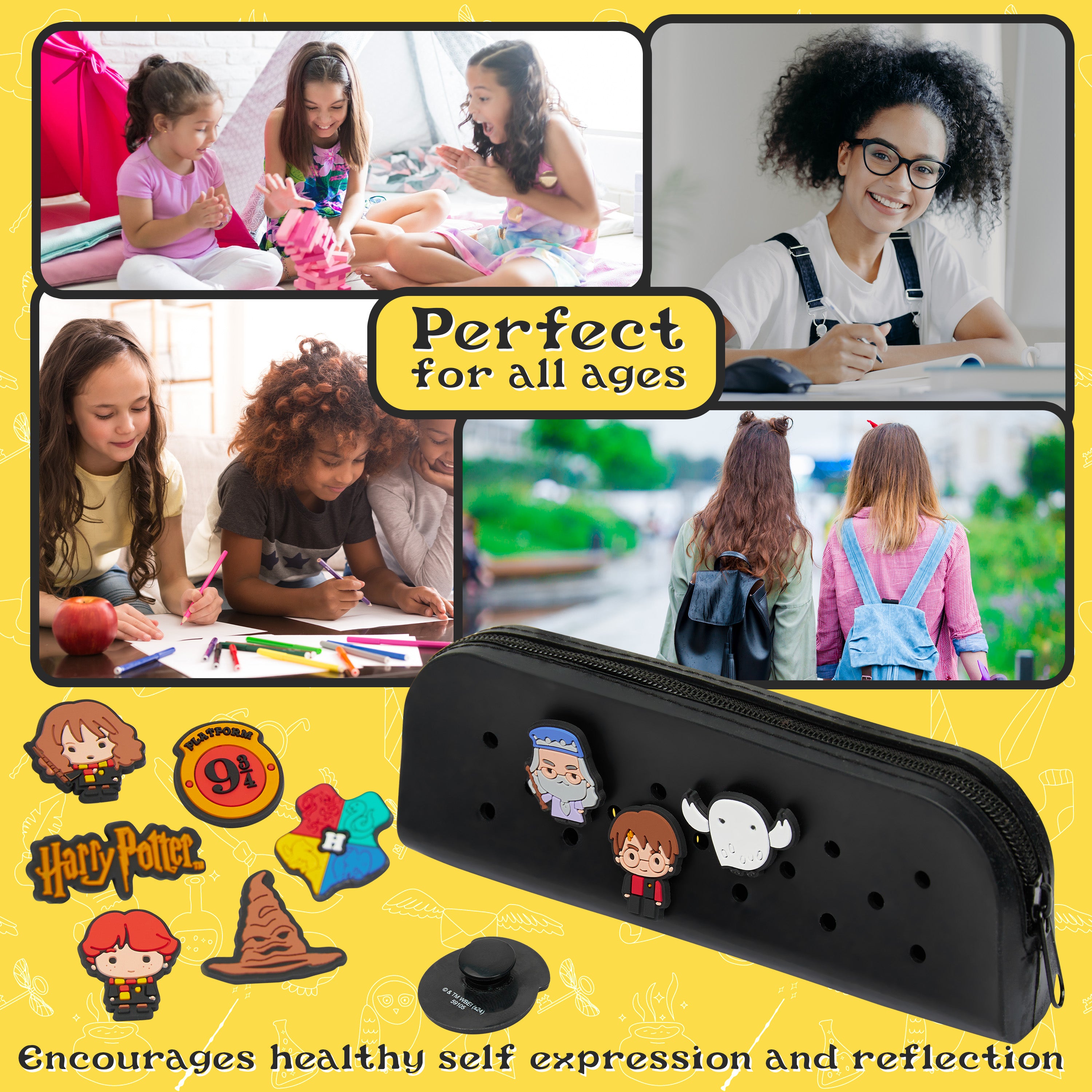 harry-potter-set-papeterie-a5-carnet-trousse-pins-chibi image 5