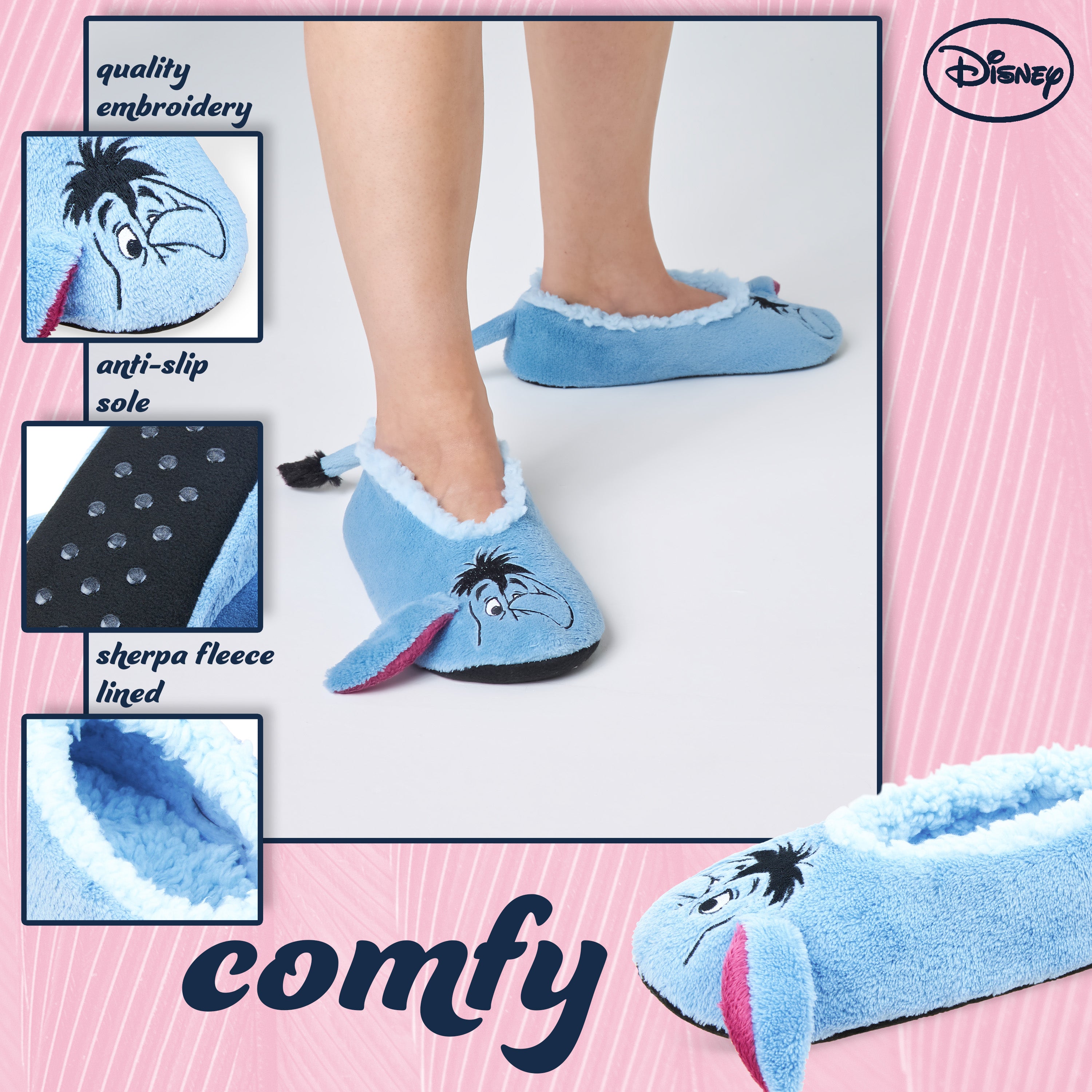 get-trend-disney-chaussons-femme-pilou-bourriquet-35-38 image 5