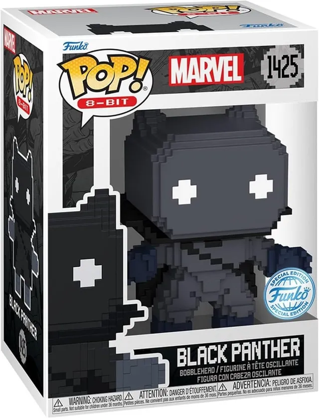 funko-pop-marvel-8-bit-black-panther-figurine-vinyle-9-5cm image 1