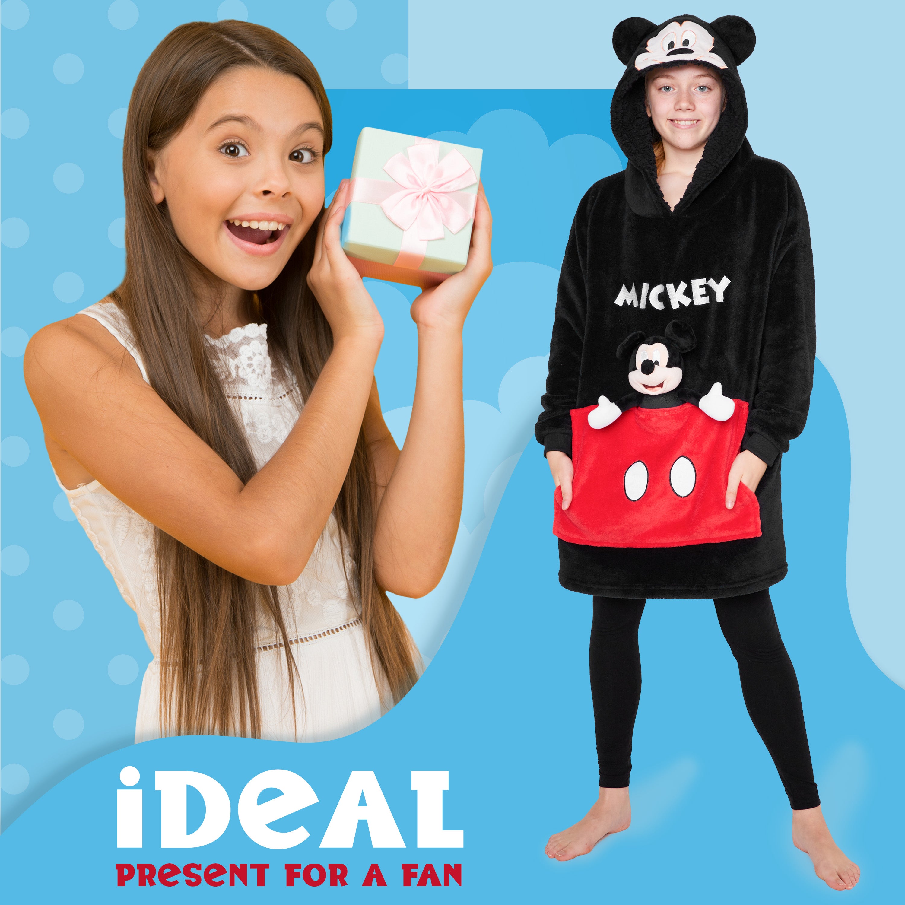 disney-mickey-hoodie-plaid-enfant-polaire-avec-peluche image 3