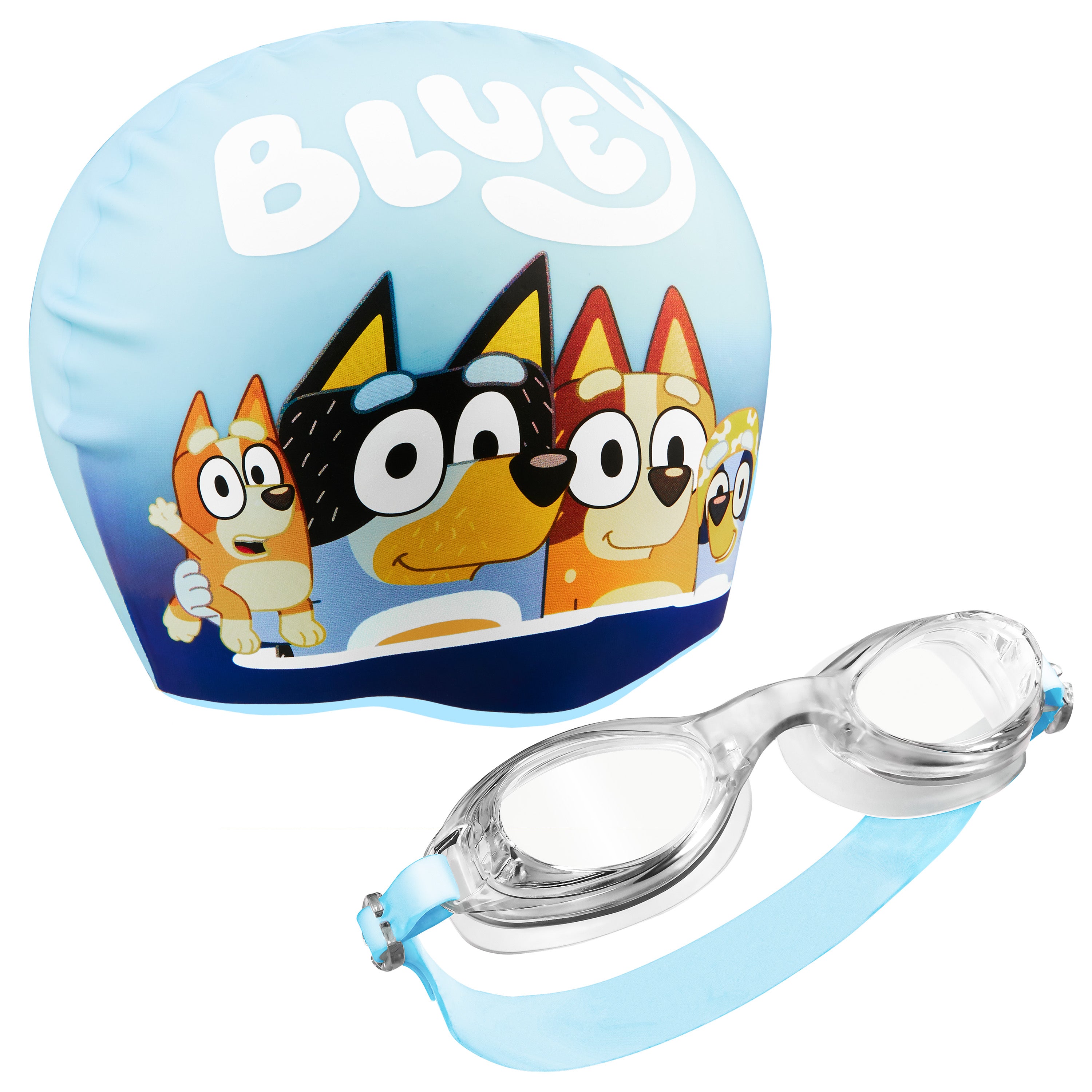 bluey-lunettes-de-piscine-enfant-bonnet-silicone-anti-bu-e image 1