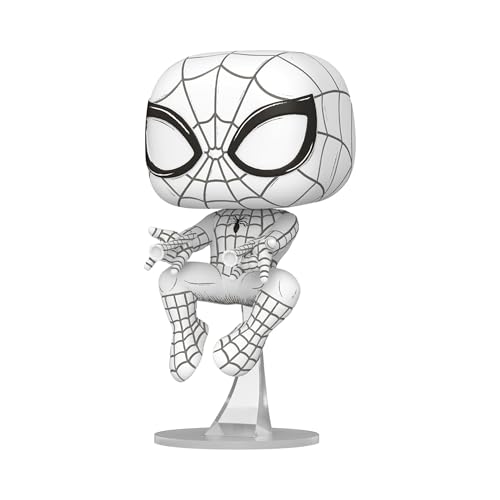 funko-pop-marvel-sketched-spider-man-figurine-vinyle-9-5-cm image 8