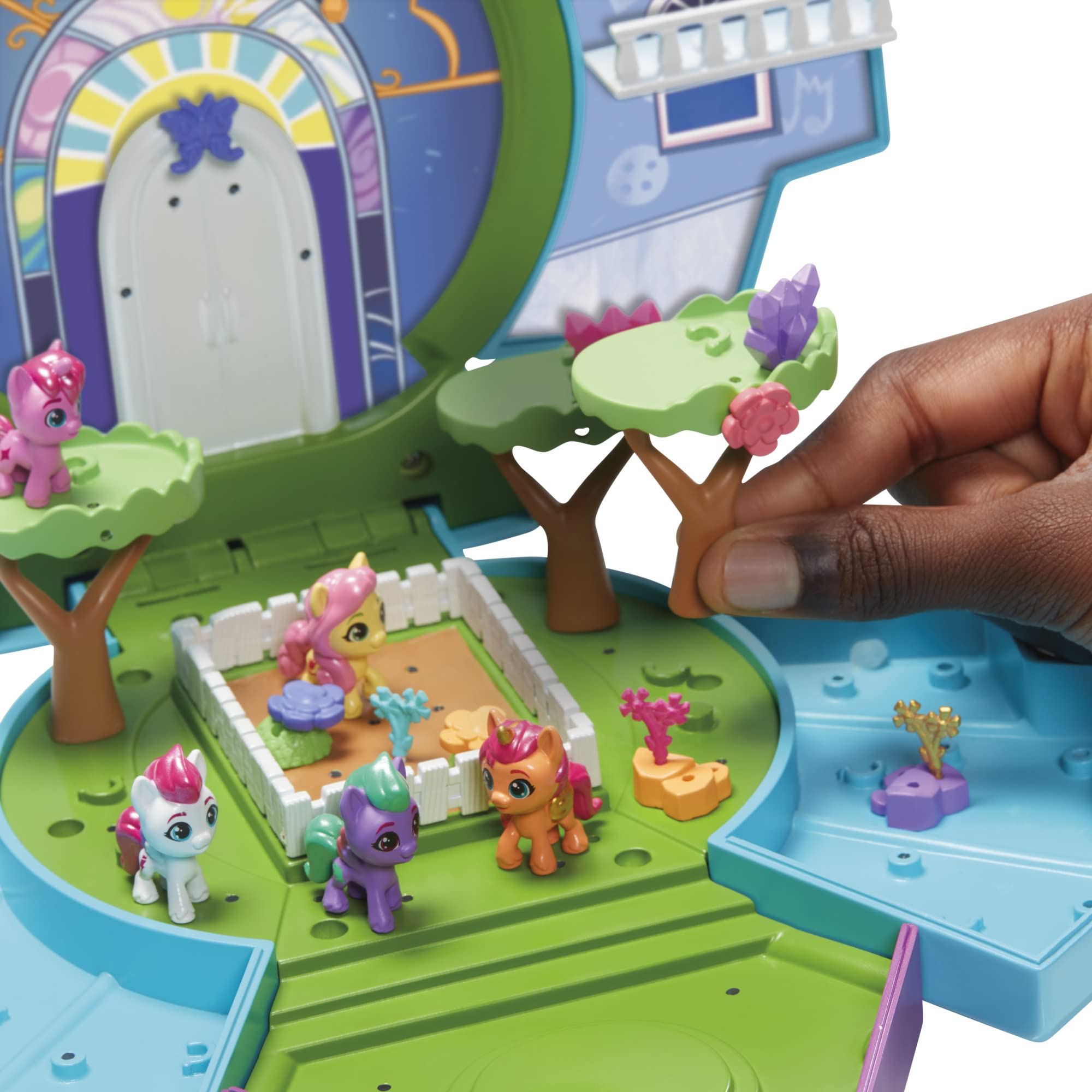 my-little-pony-mini-monde-magique-mini-maison-de-cristal-5-poneys image 6