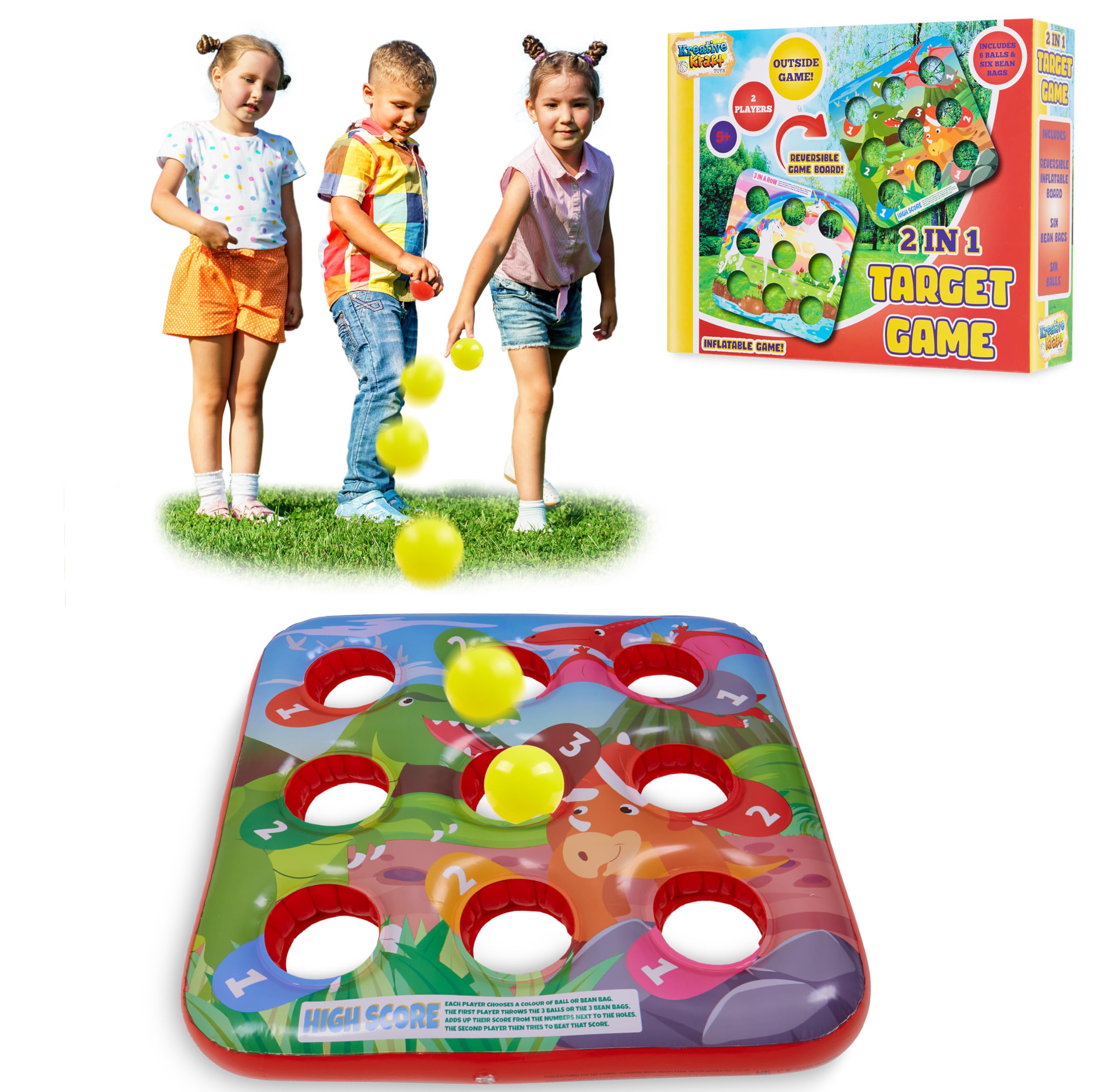 jeu-ext-rieur-enfant-gonflable-cible-lancer-bean-bags image 1
