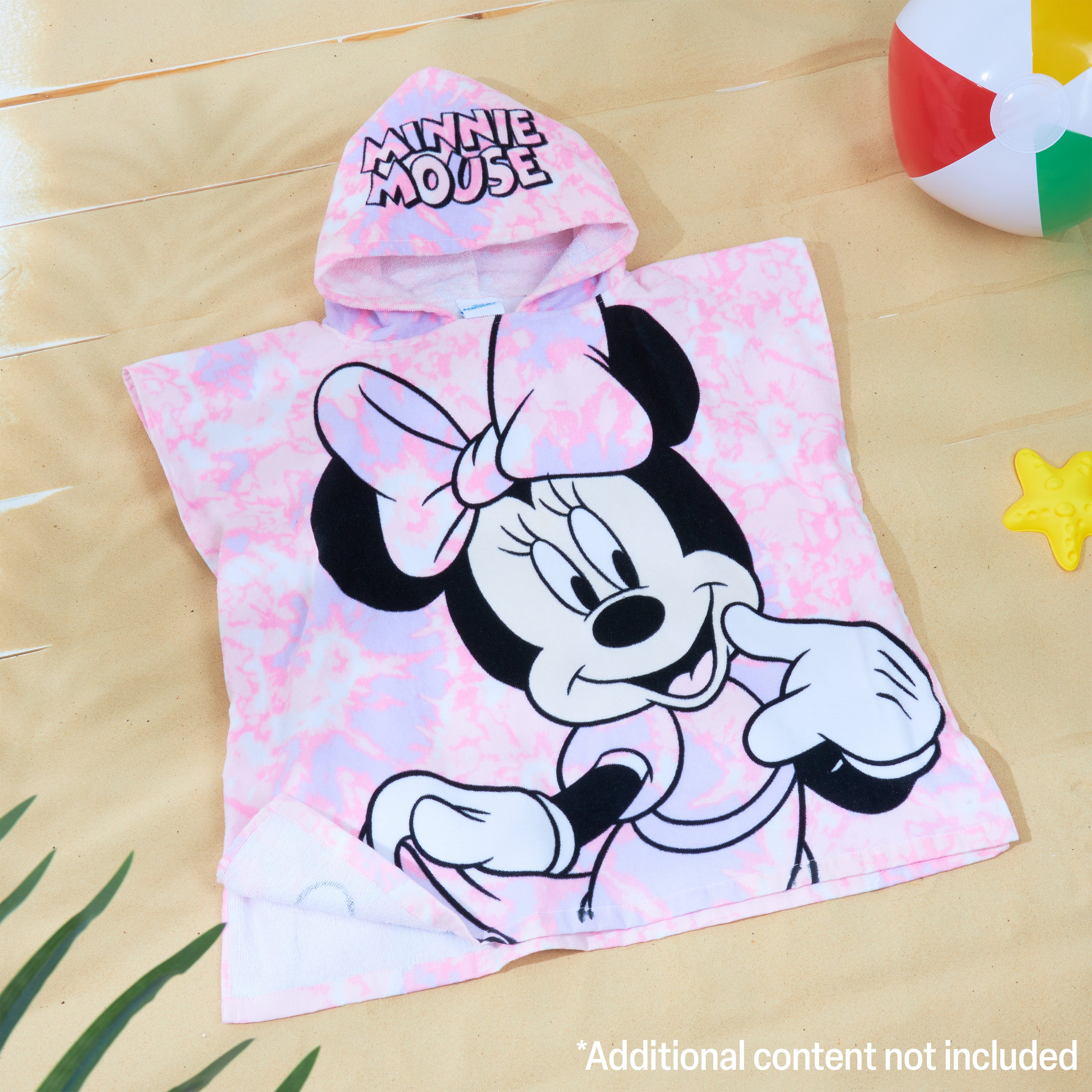 minnie-mouse-poncho-bain-enfant-rose-2-6-ans image 5