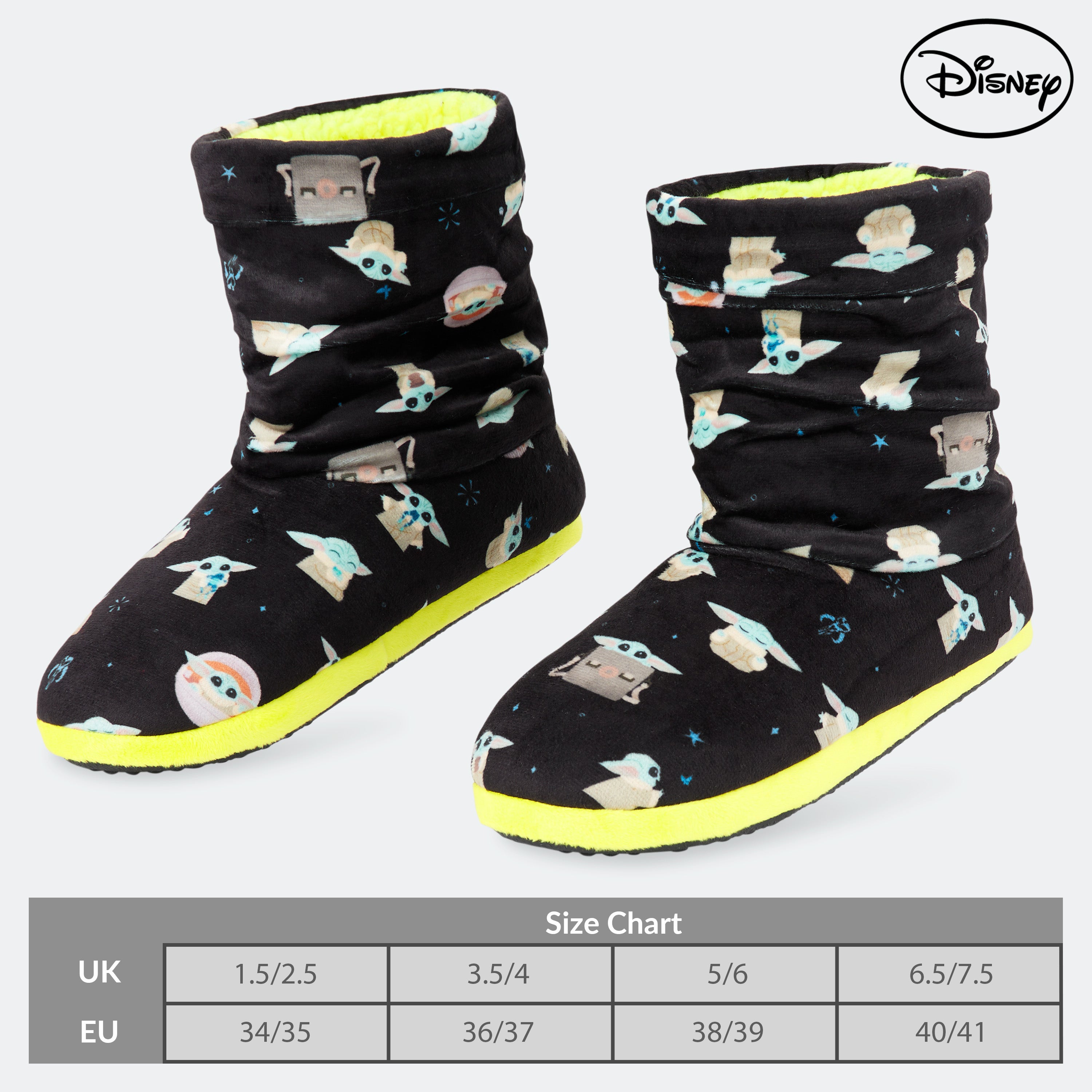 disney-baby-yoda-chaussons-bottes-femme-peluche-verte-chaud image 6