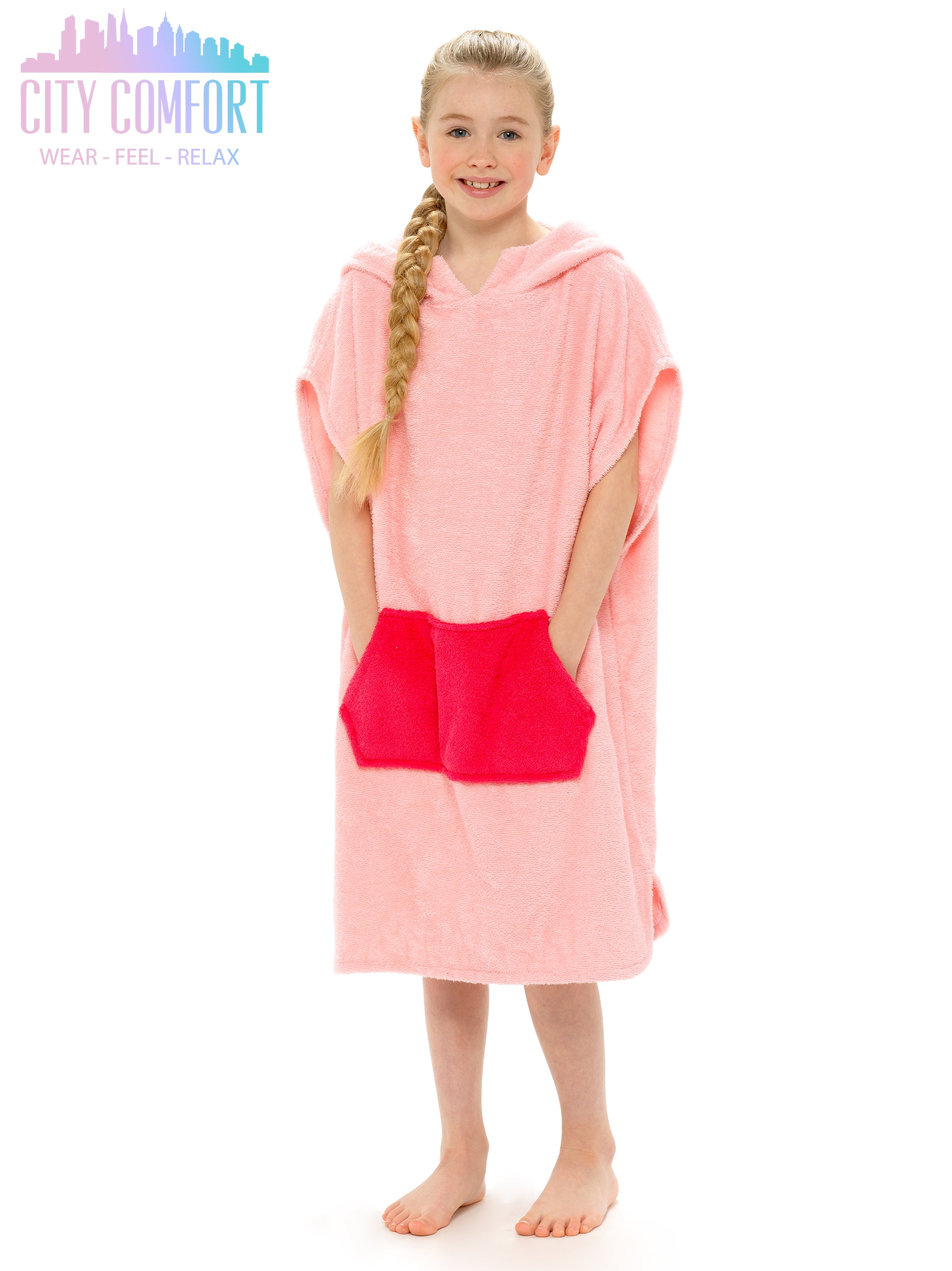 citycomfort-poncho-serviette-enfant-coton-3-5-ans image 2