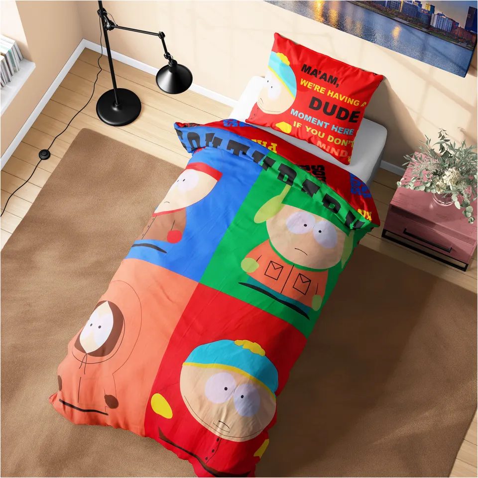 south-park-housse-de-couette-parure-lit-r-versible-single image 1