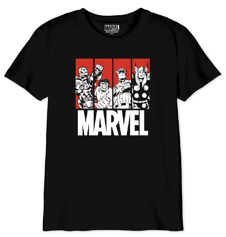 marvel-avengers-t-shirt-gar-on-12-ans-navy-coton image 2