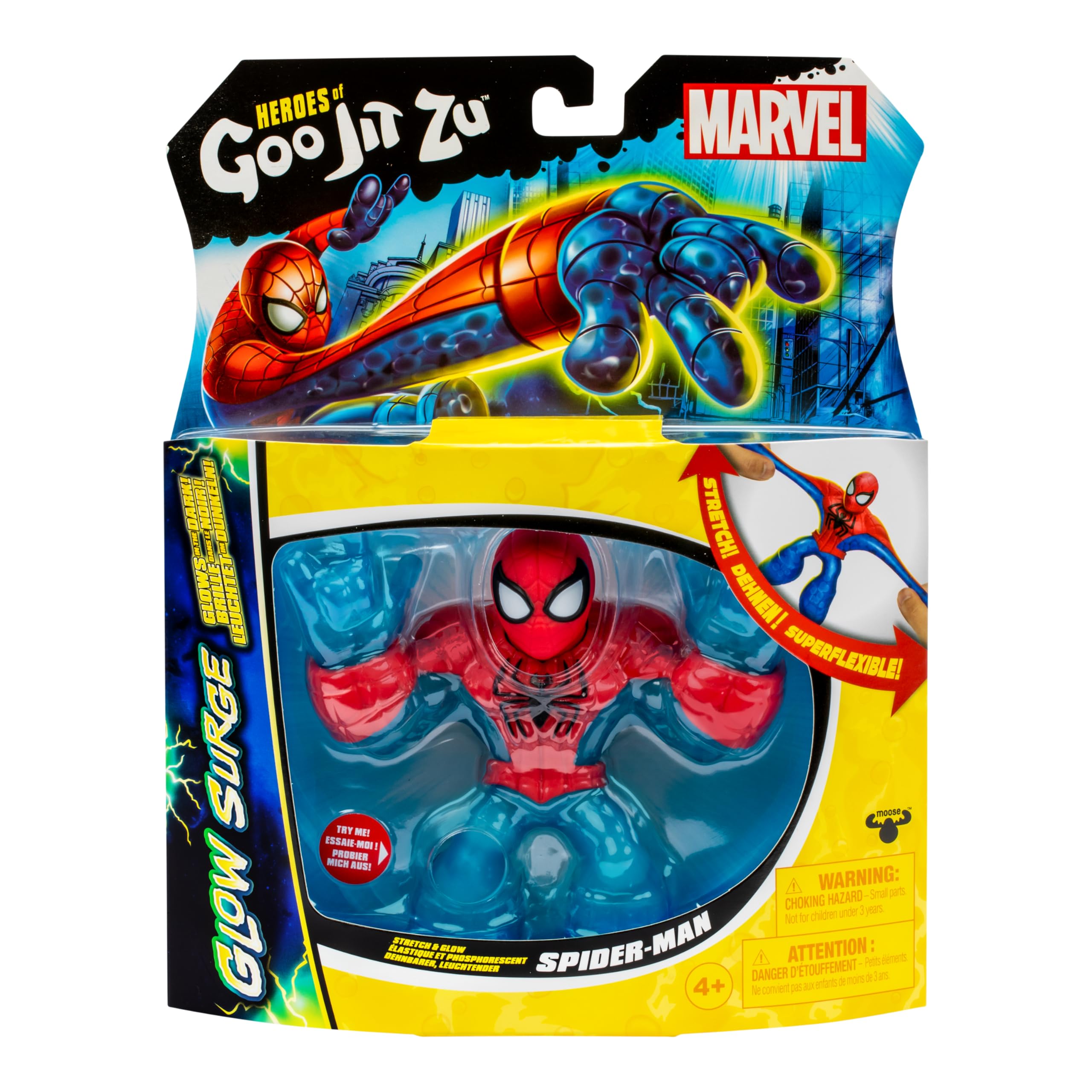 heroes-of-goo-jit-zu-glow-surge-marvel-spider-man-figurine-lastique-11-cm image 2