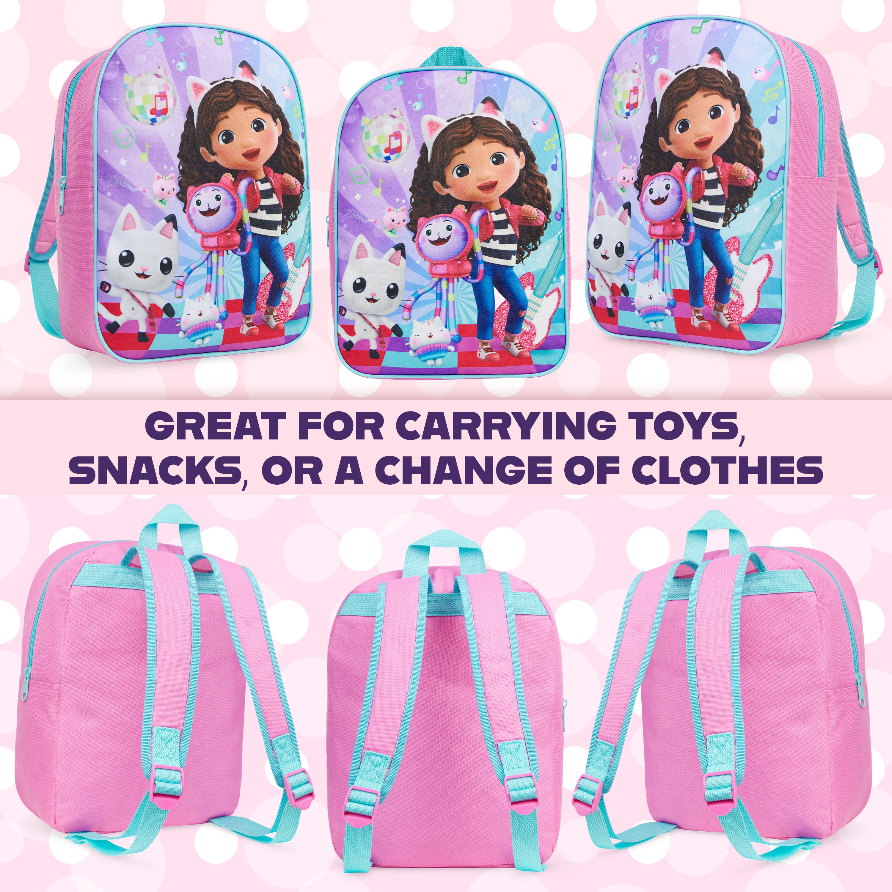 gabby-s-dollhouse-sac-dos-enfant-maternelle-bretelles-r-glables image 3