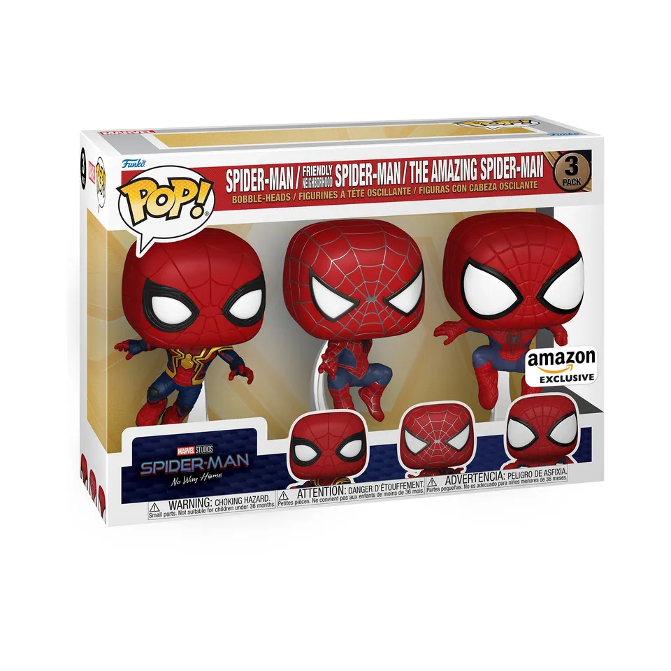 funko-pop-spider-man-leaping-coffret-3-figurines-vinyle image 1