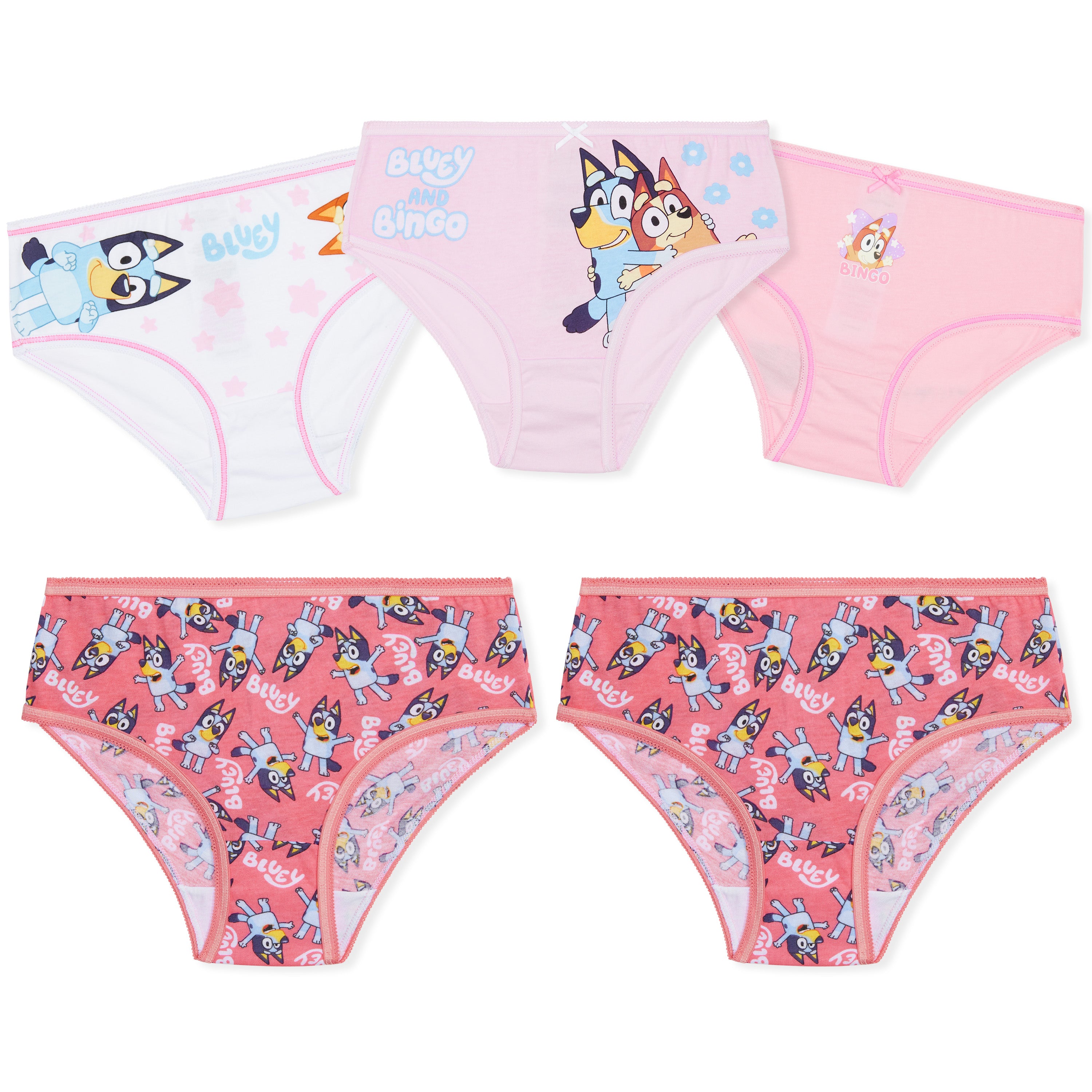 bluey-culottes-fille-coton-lot-de-5-motifs image 1