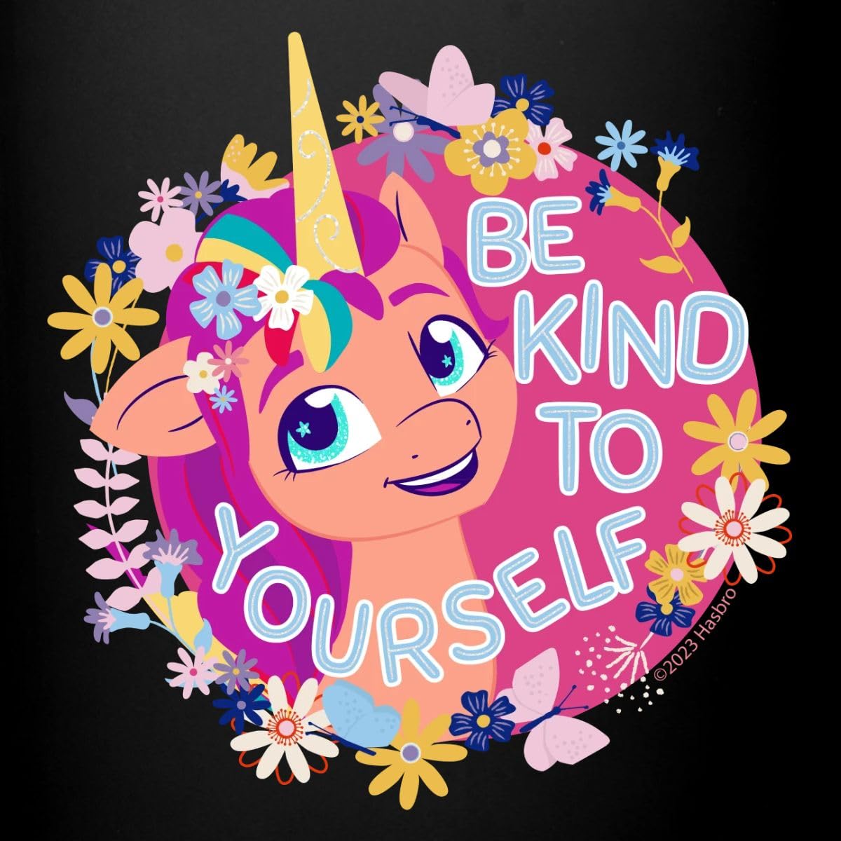 my-little-pony-mug-tasse-c-ramique-noire-flowers-325-ml image 2