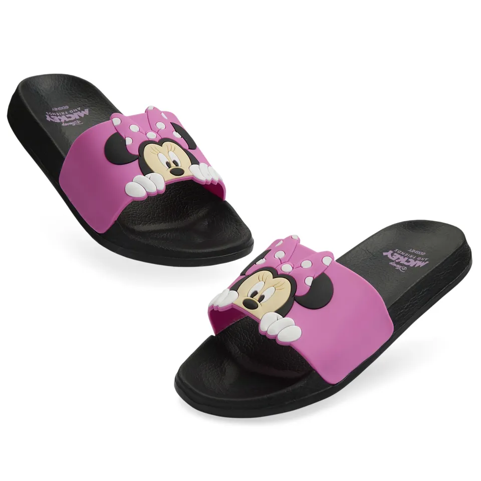 disney-minnie-claquettes-piscine-fille-rose image 1
