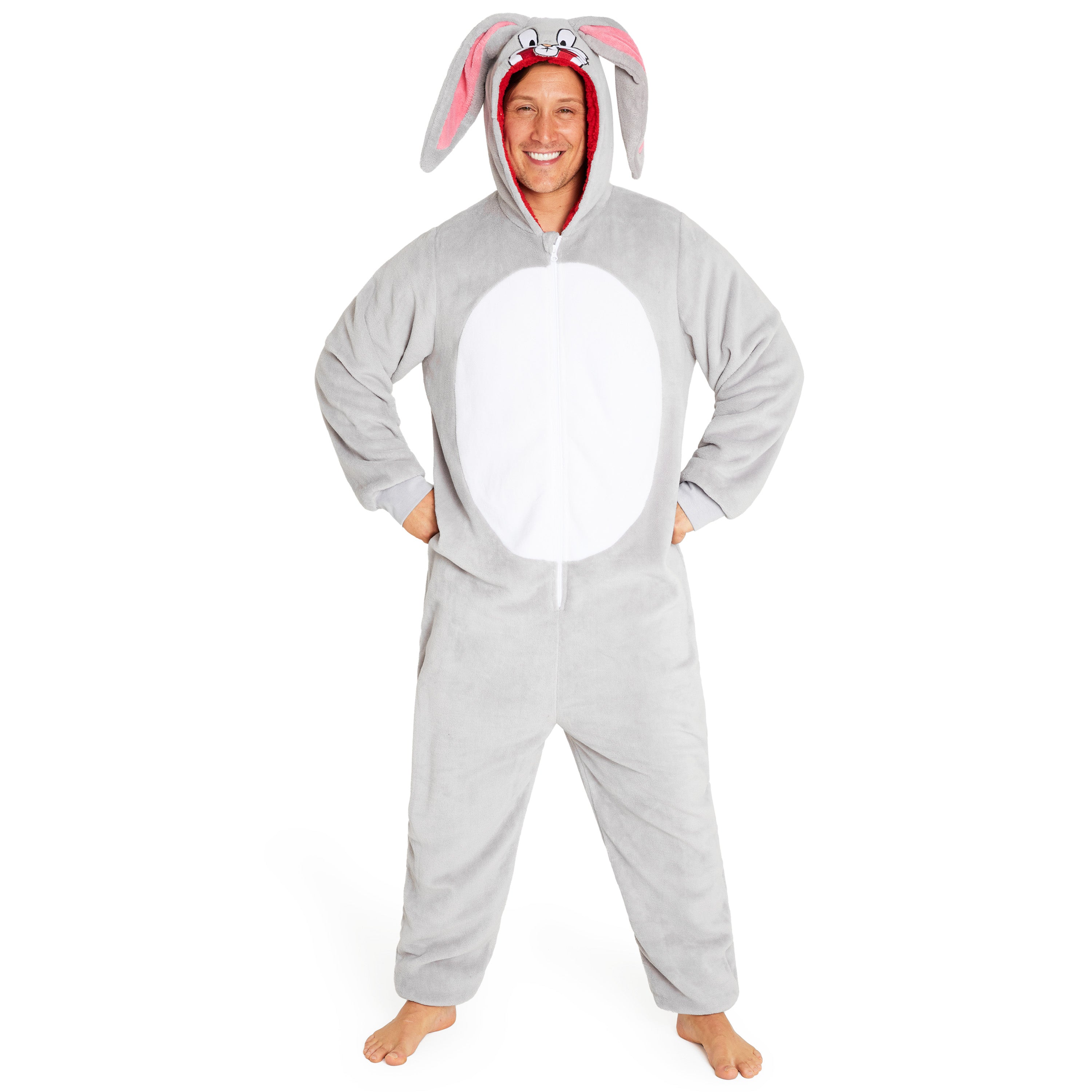 looney-tunes-bugs-bunny-combinaison-pyjama-homme-polaire image 1