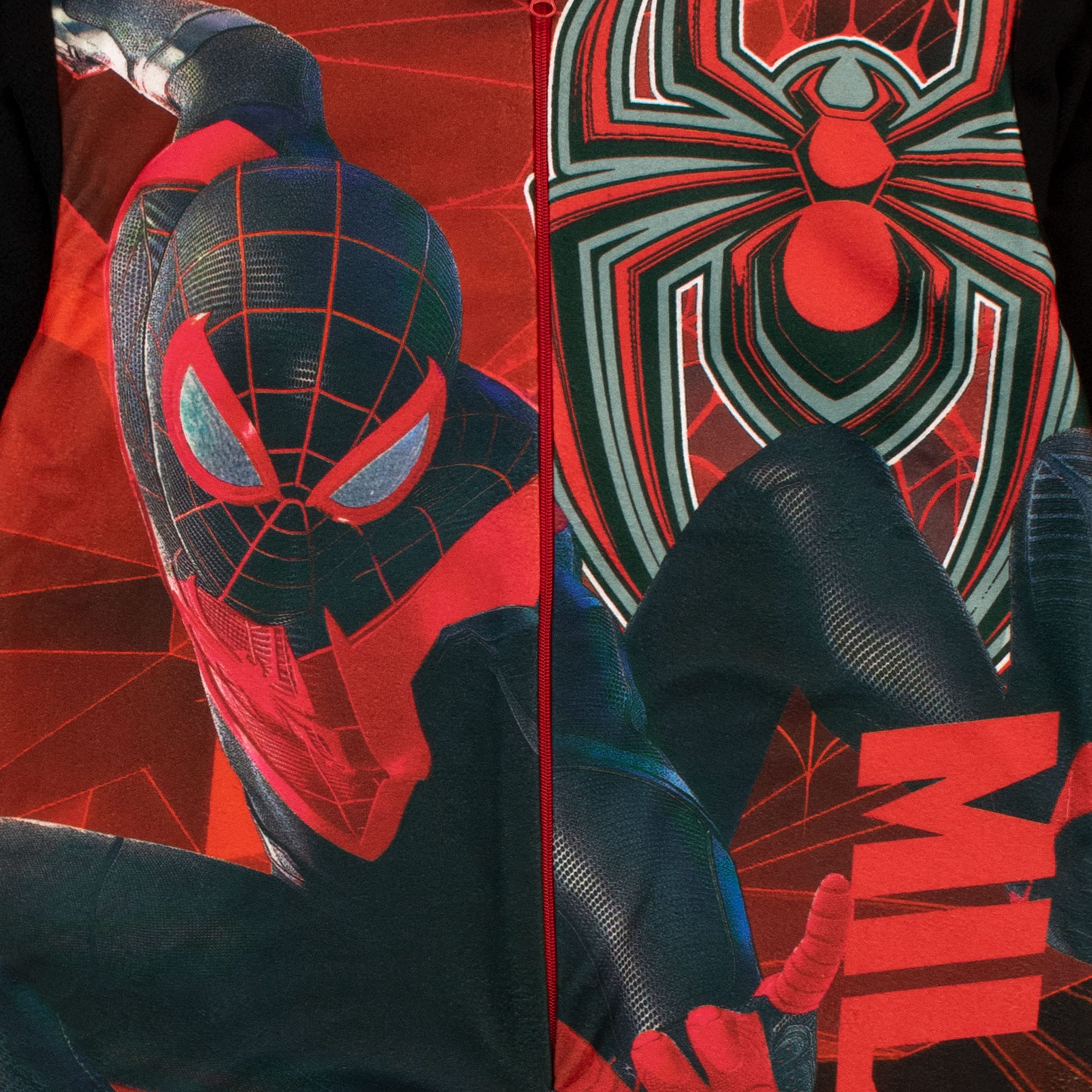 marvel-onesie-gar-on-spiderman-miles-morales-combinaison-zip image 2