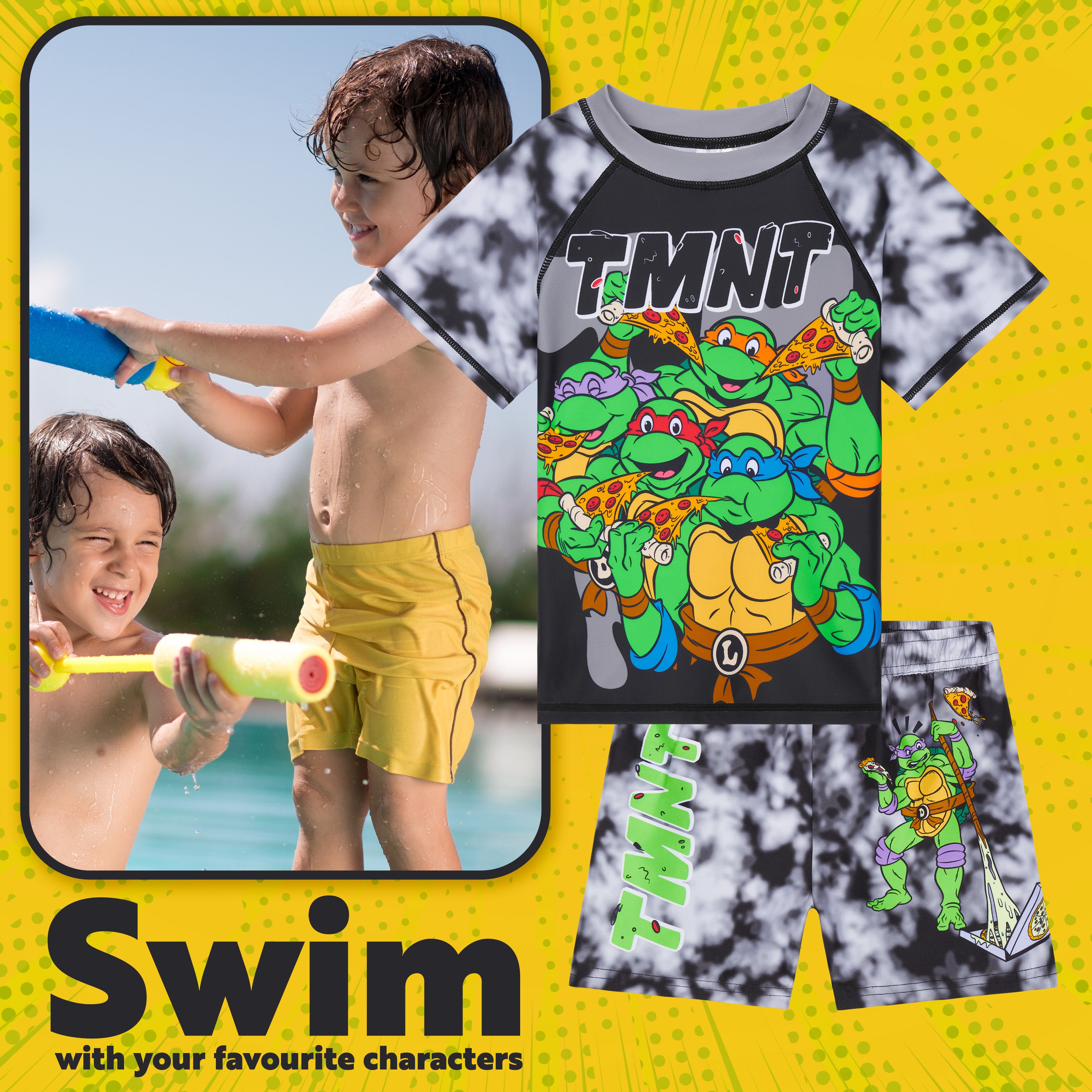 get-trend-tortues-ninja-maillot-bain-gar-on-7-8-ans-2-pi-ces image 3