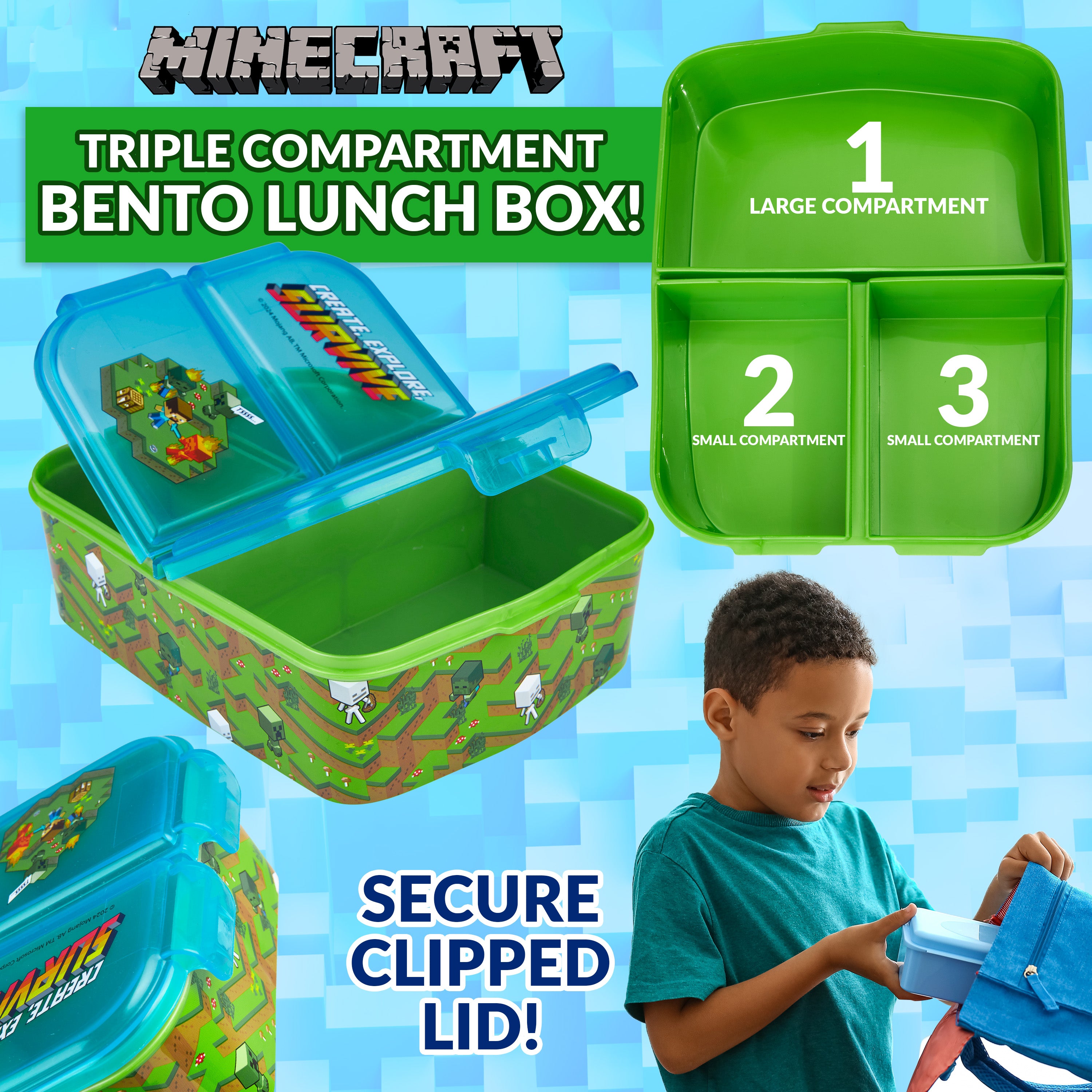 get-trend-school-supplies-lunch-box-minecraft-gourde-340-ml image 3