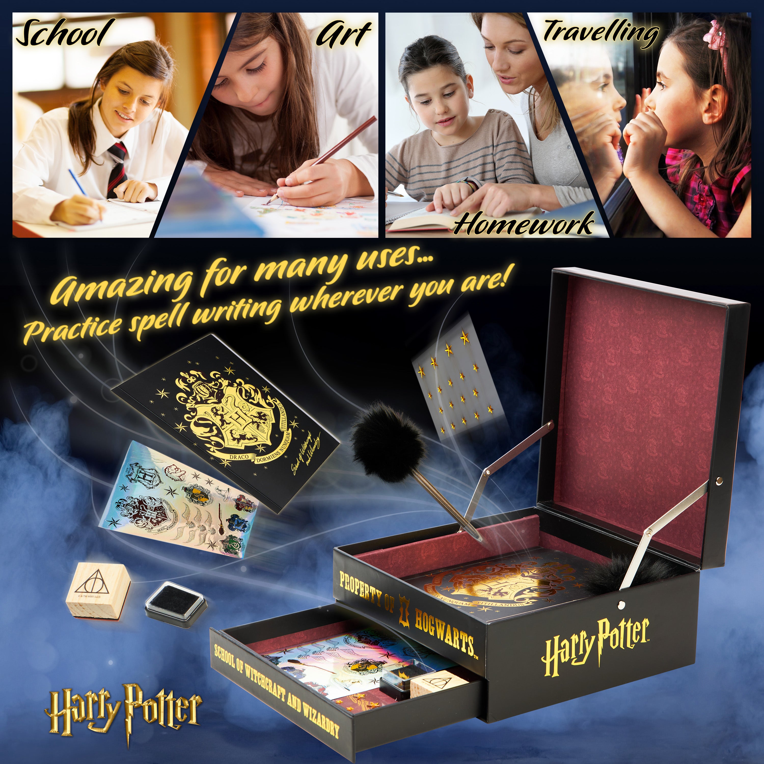 harry-potter-arts-crafts-set-papeterie-enfant-coffret-cr-atif image 4