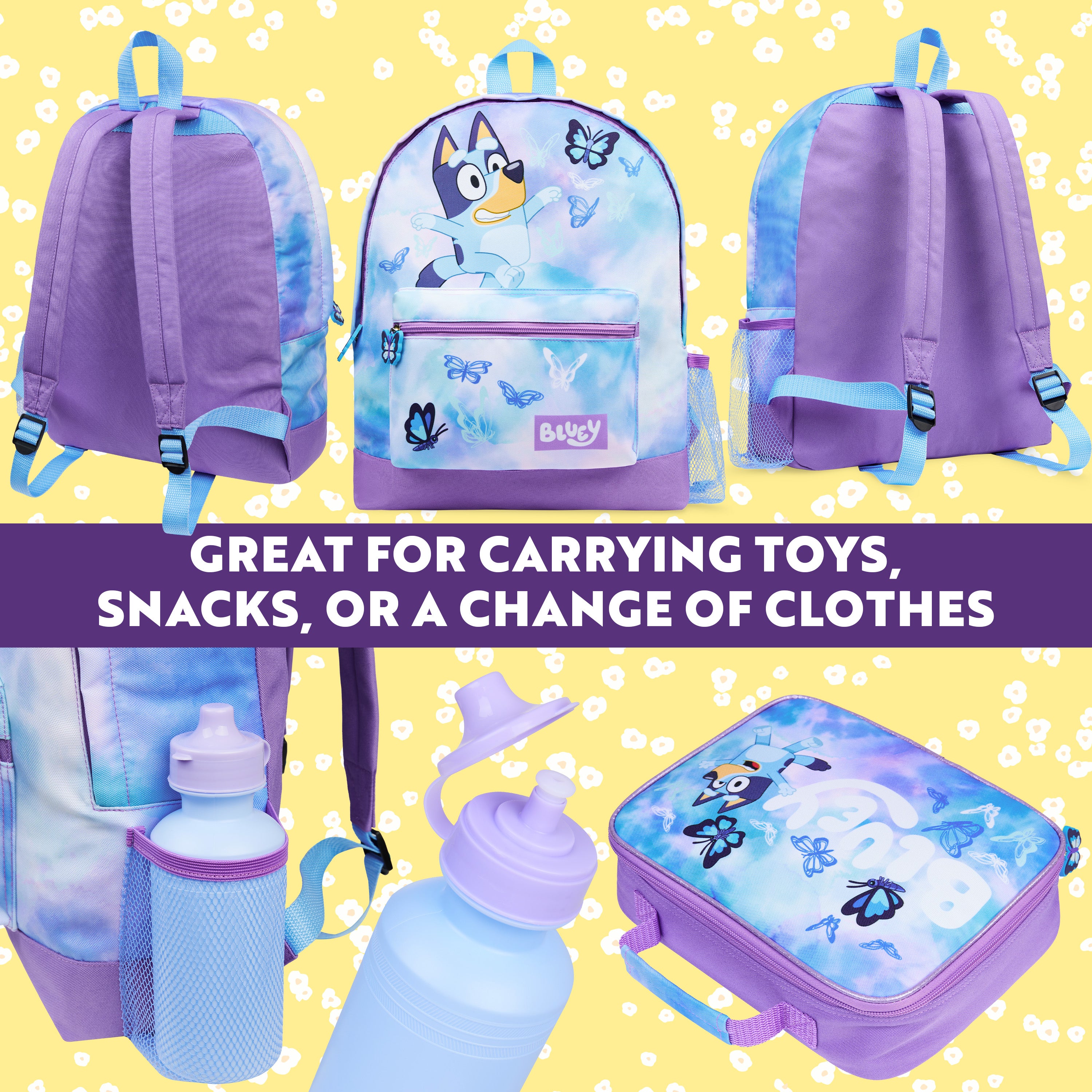 bluey-set-scolaire-4-pi-ces-sac-dos-papillon-gourde image 2